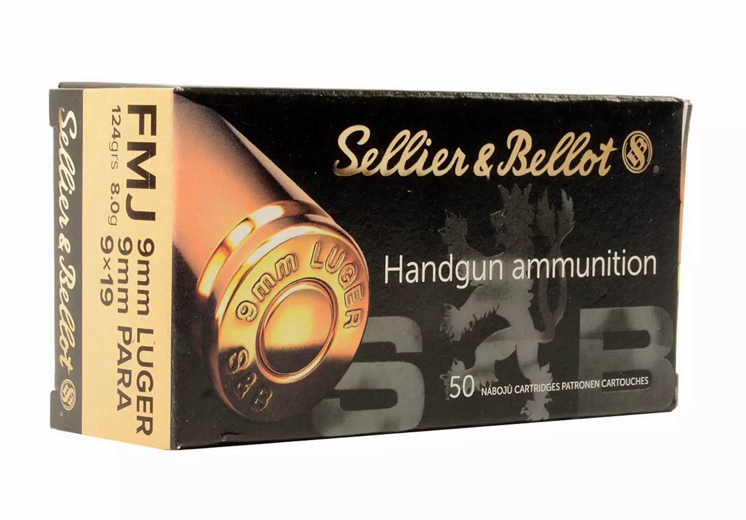 Sellier & Bellot 9mm Para FMJ 124gr/8g