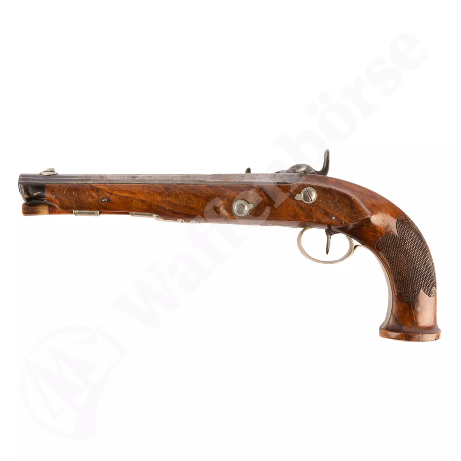 Deutsche Ehlich Perkussions - Duell - Pistole 12,5mm glatt