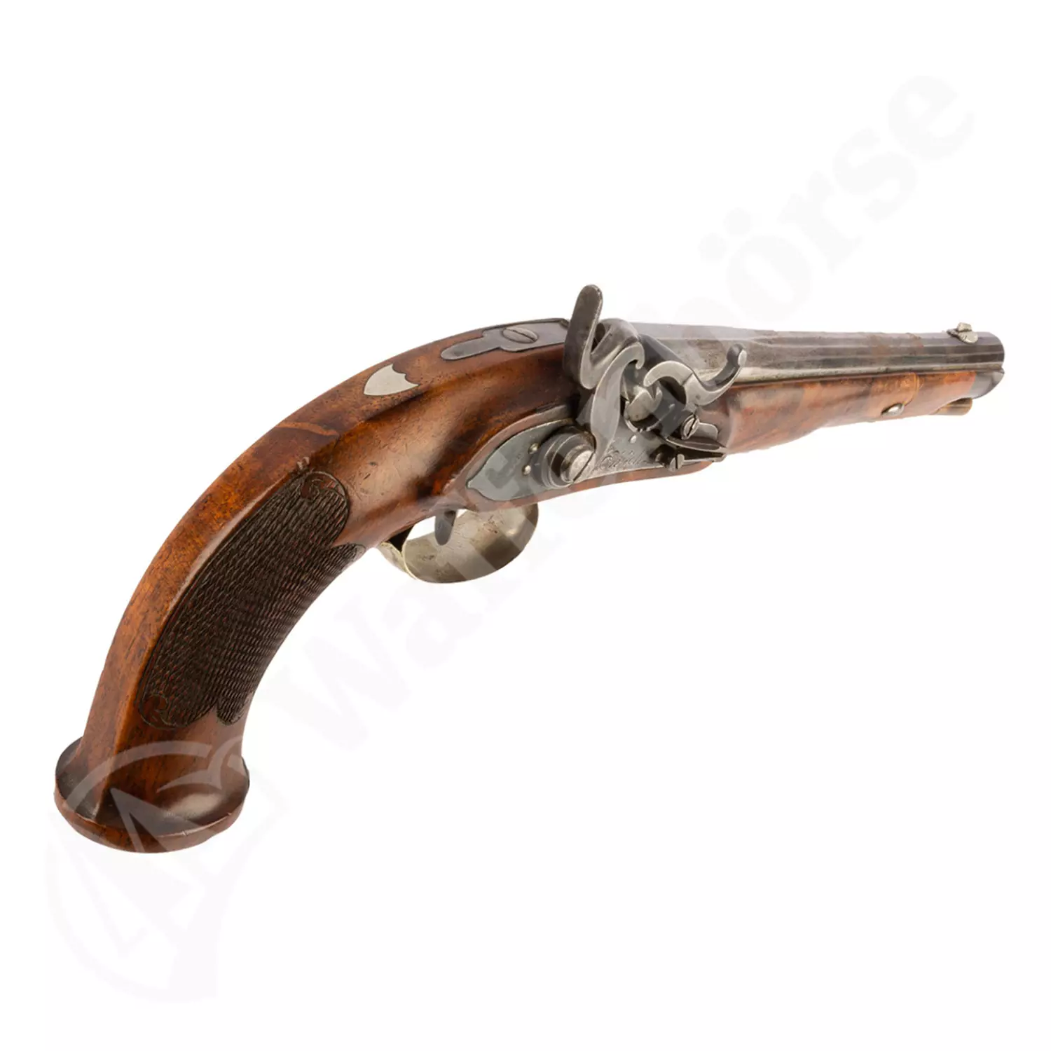 Deutsche Ehlich Perkussions - Duell - Pistole 12,5mm glatt
