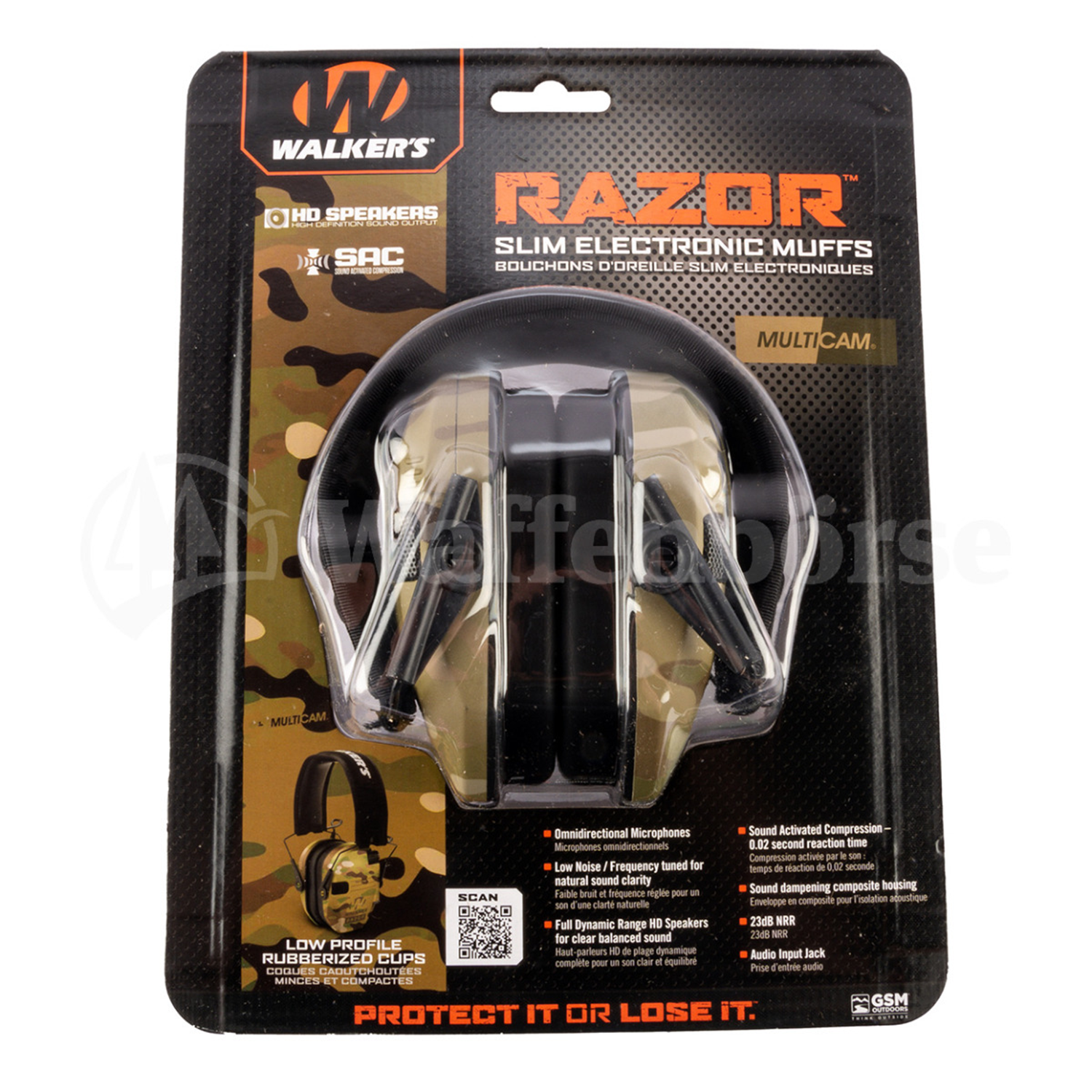 WALKER`S Razor Slim Multicam 23dB