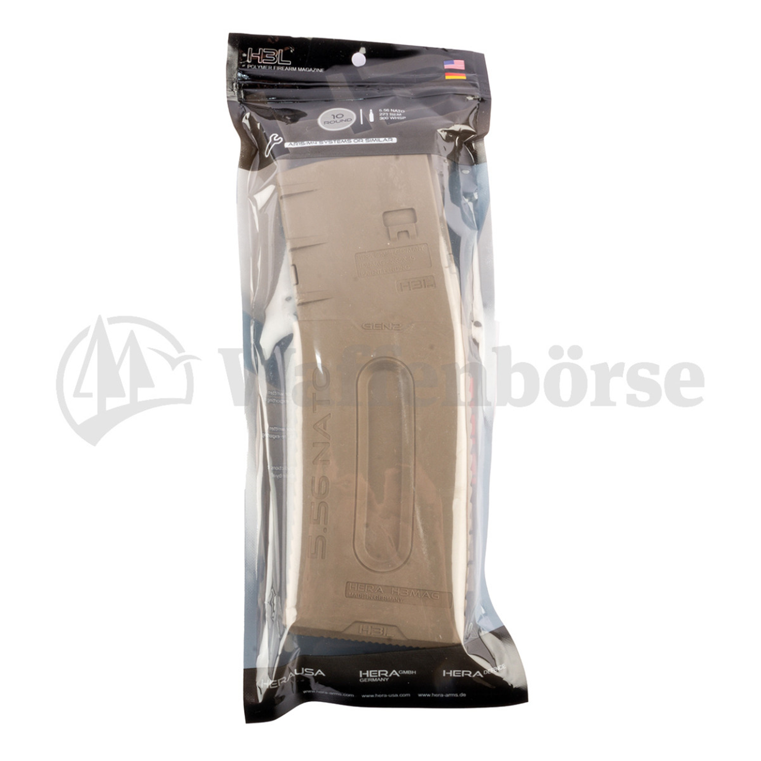 Hera Arms Magazin AR15 H3 10schuss TAN