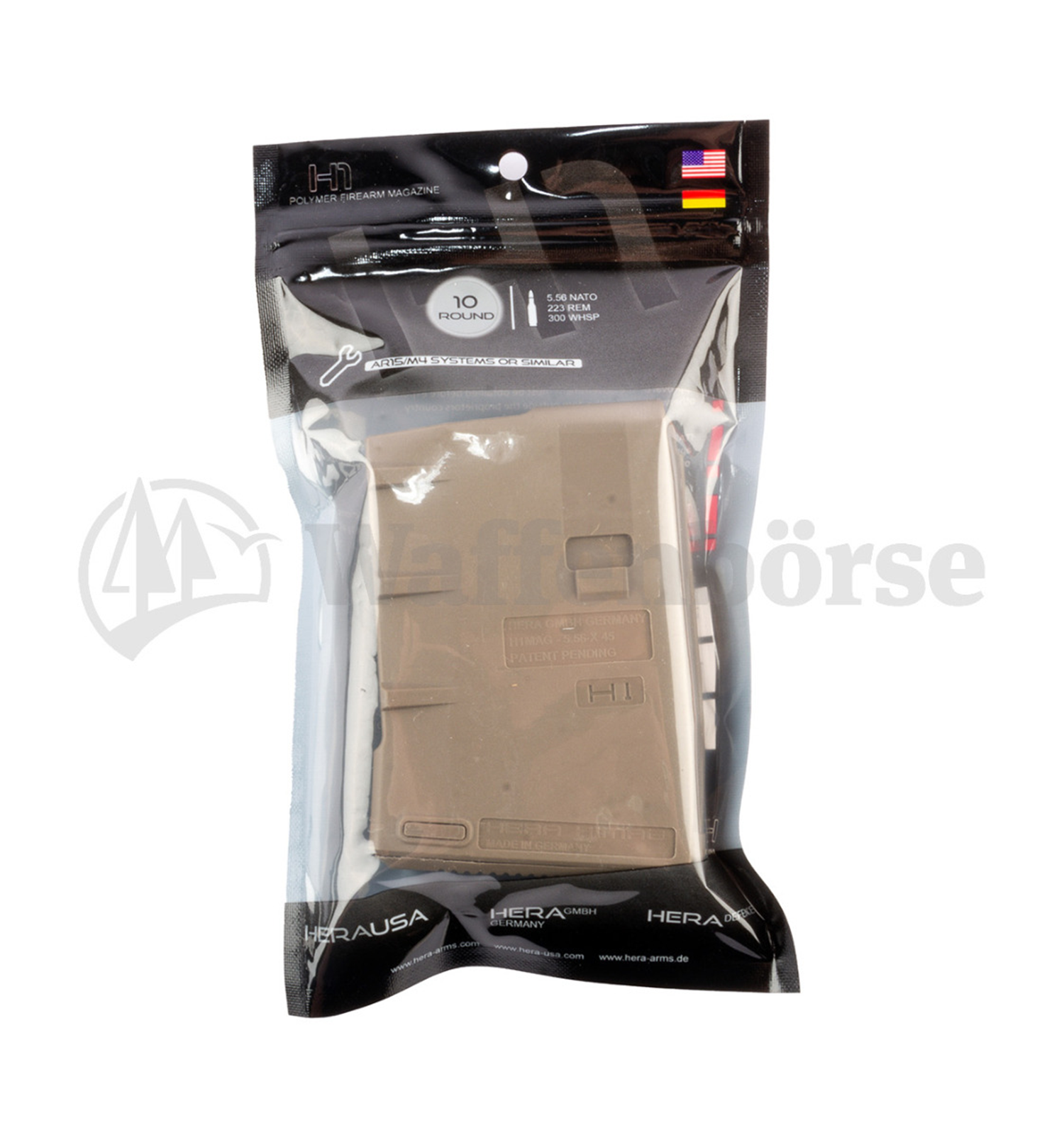 Hera Arms Magazin AR15 H1 10schuss TAN
