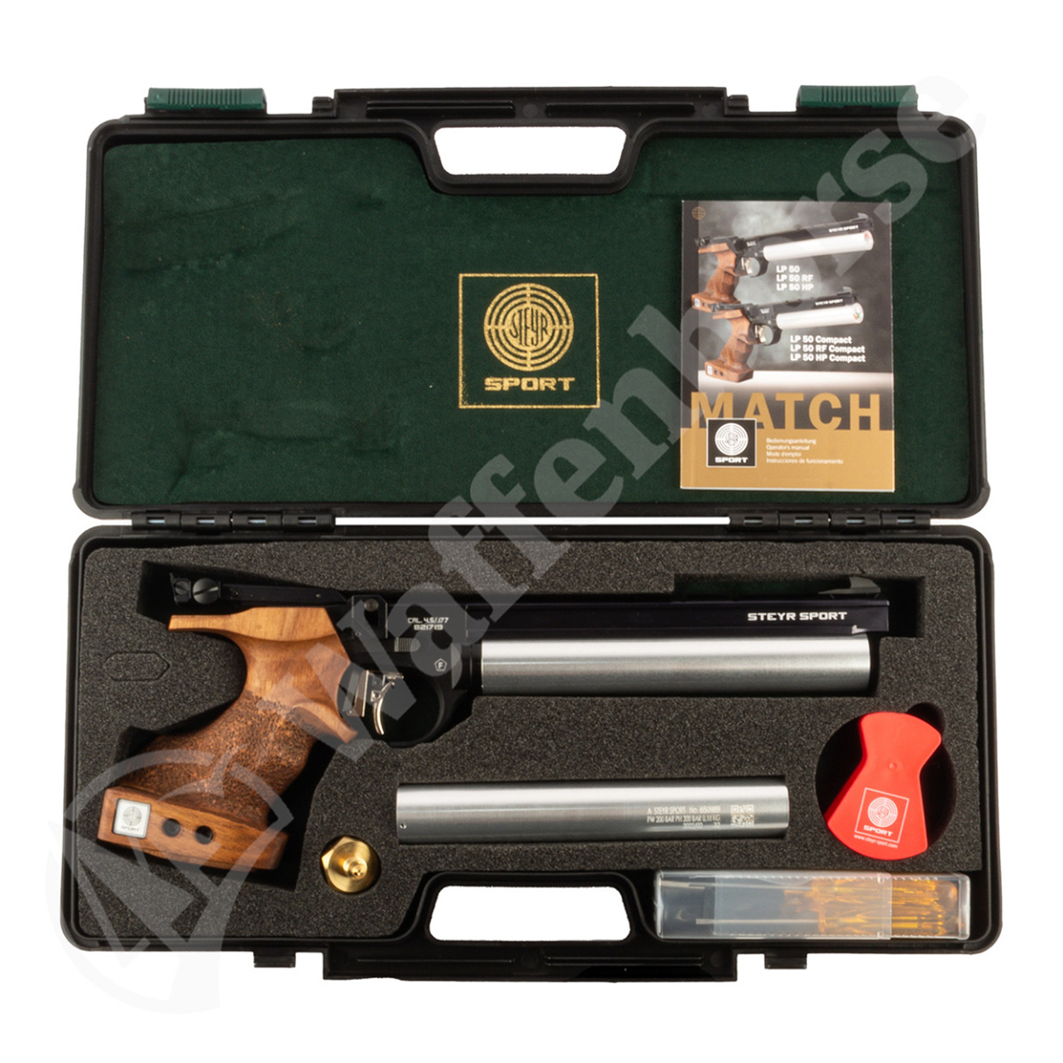 STEYR  LP 50  Black-Silber  5schüssig Pressluftpistole 4,5mm