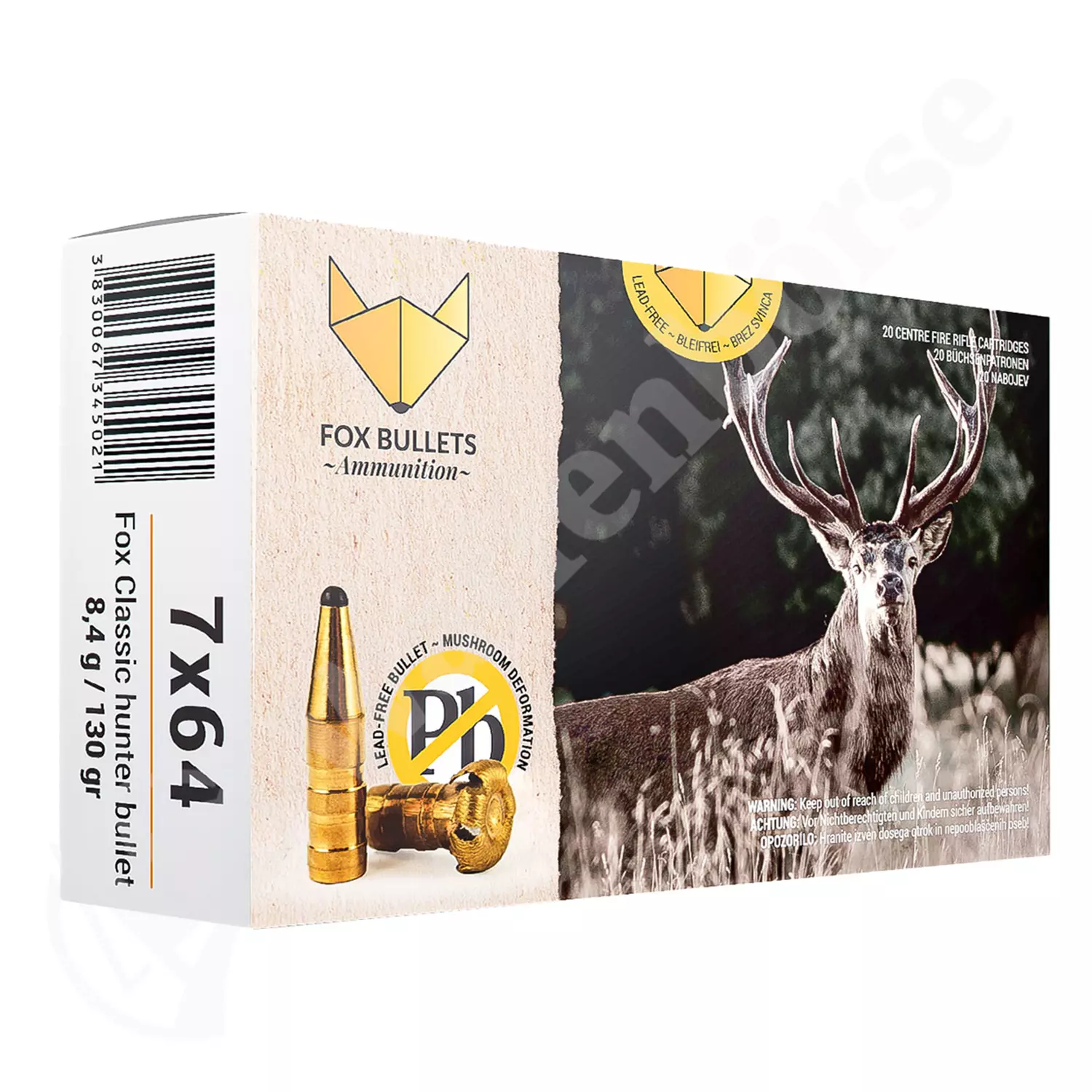 Fox Bullets 7x64 Classic Hunter 8.4g