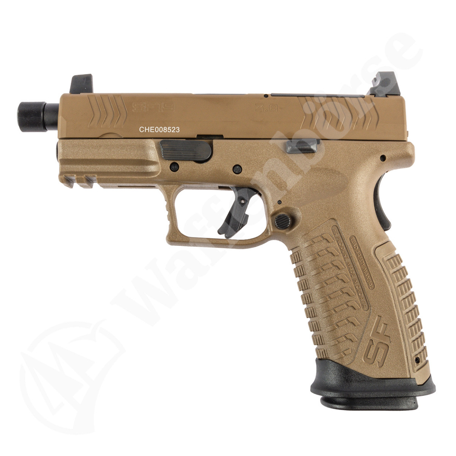 HS Pistole HS-19 Elite  3.8 FDE 9mm para