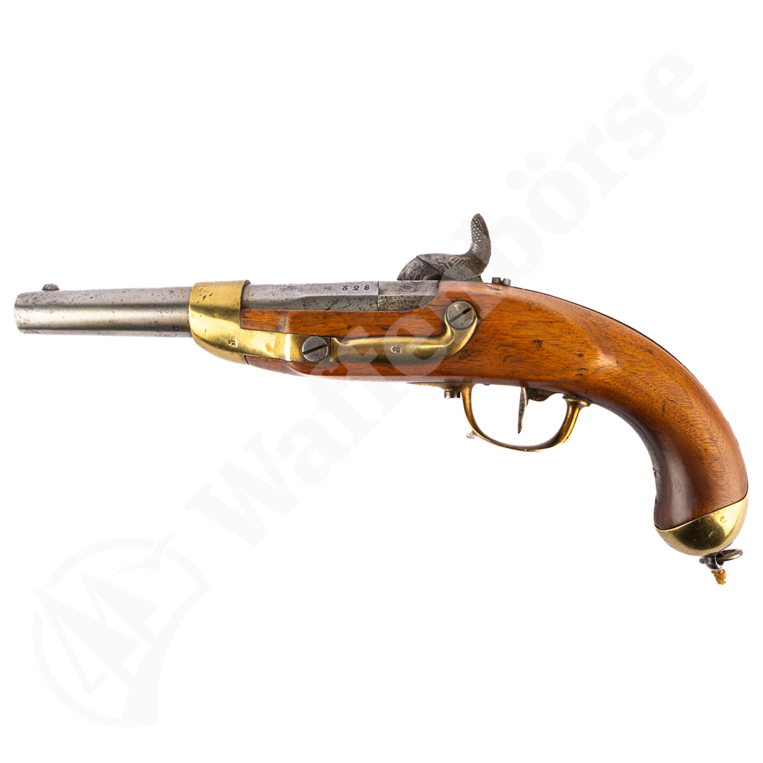CH-Ord.Kavallarie Pistole 1842 Freiburg Perkussions .17,5mm