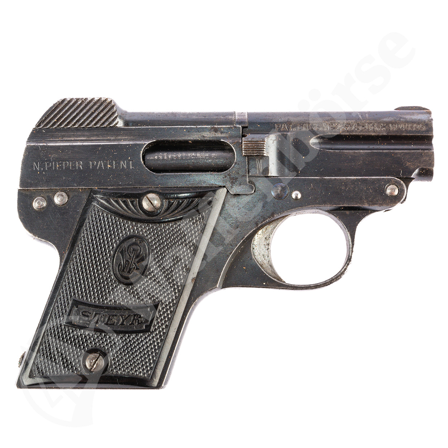 Steyr Pieper Kipplauf-Pistole 6,35mm