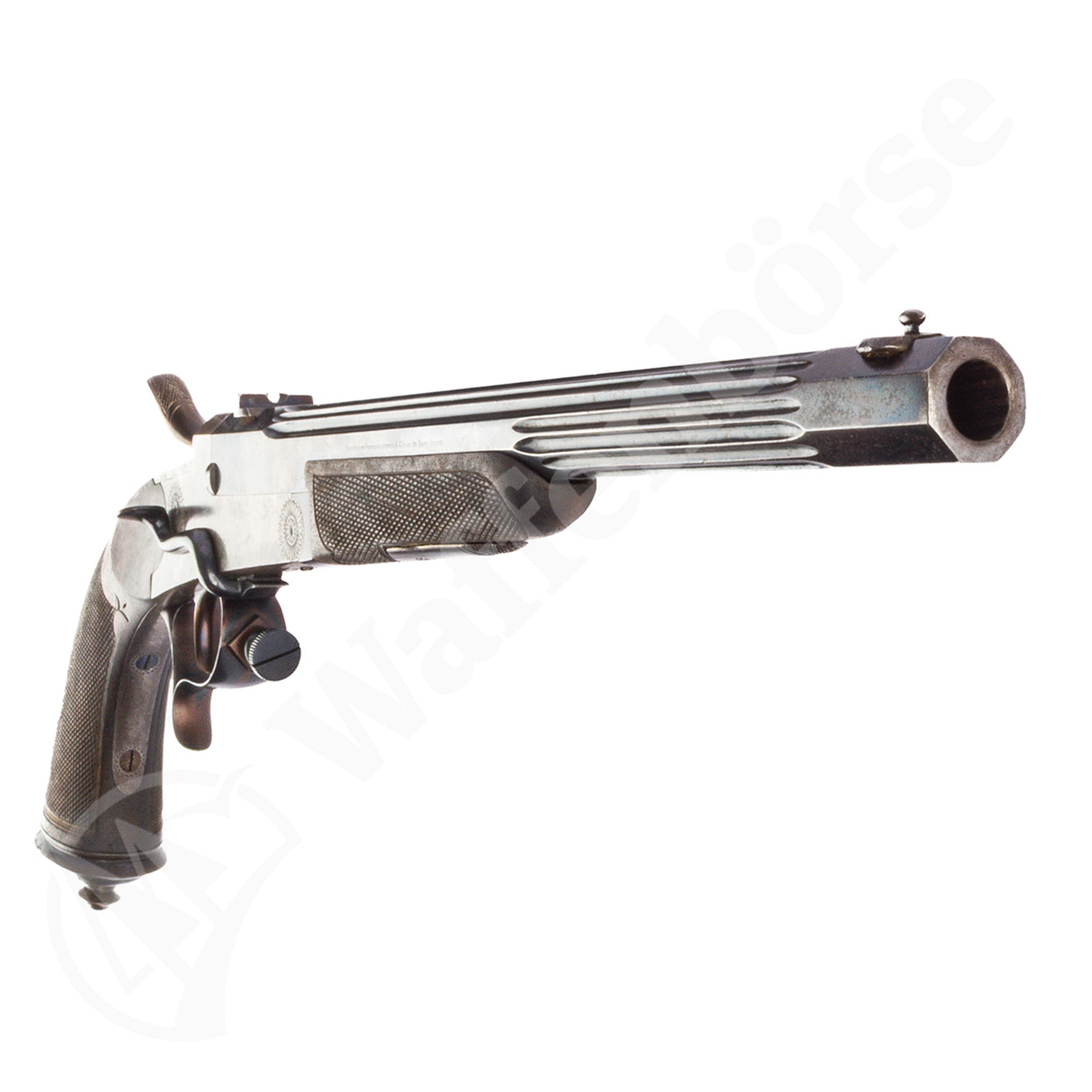 Leonard Soleil Belg. Scheibenpistole Leclercq .22 lr