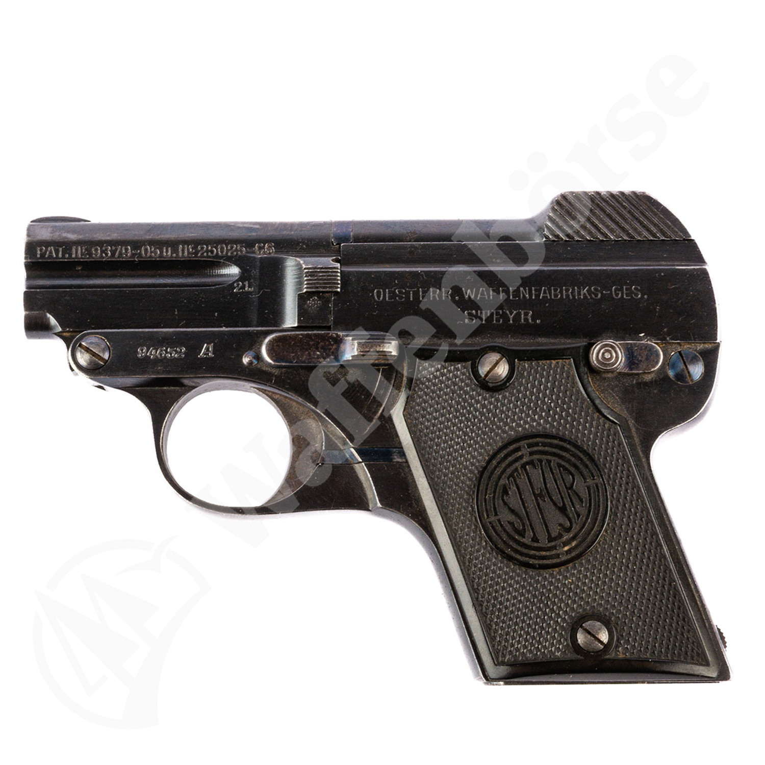 Steyr Pieper Kipplauf-Pistole 6,35mm