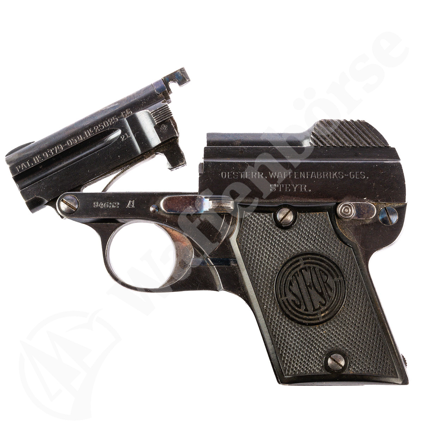 Steyr Pieper Kipplauf-Pistole 6,35mm