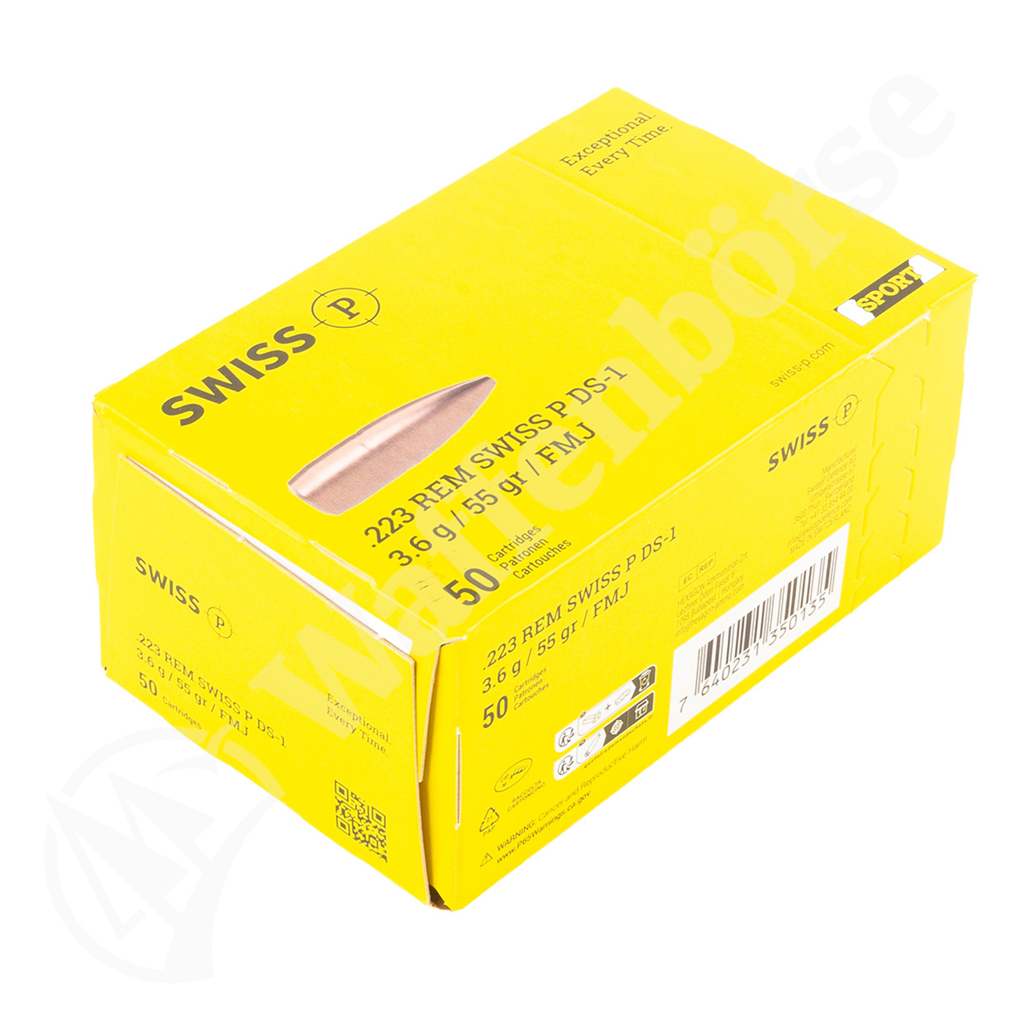 Swiss P Ammo .223Rem DS-1 FMJ 3.6g / 55gr.