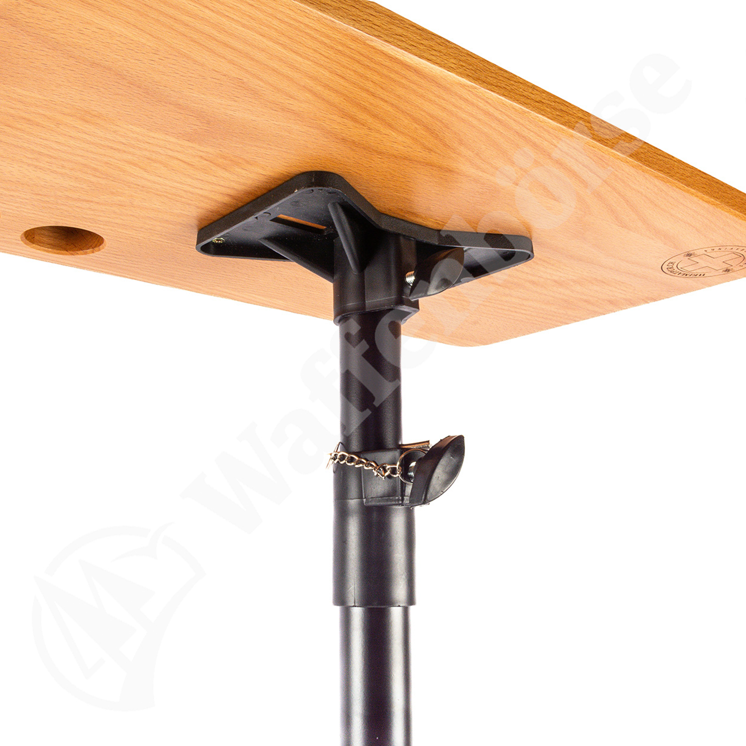 Asertischli Asertisch 50x30x2cm Rehbock Buche Stativ Dreibein 65-122cm