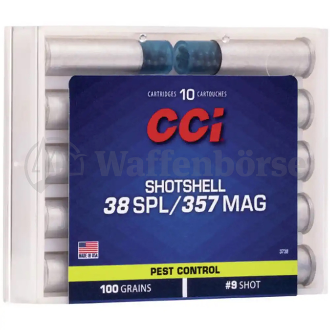 CCI .38 / .357 Schrot-Patronen (alte Verpackungen)