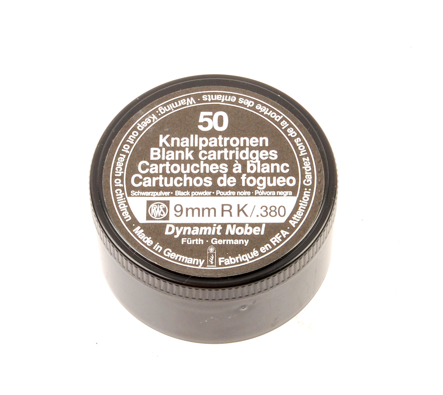 RWS RUAG  9mm /.380 Platzpatronen / Knallpatronen