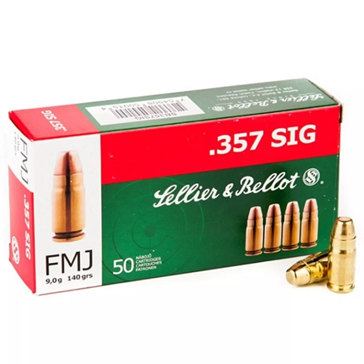 Sellier & Bellot .357 SIG FMC 9g 140grain