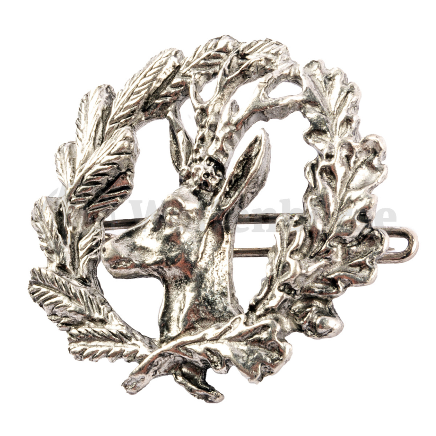 Hutnadel  Reh aus Alpaka, verslibert