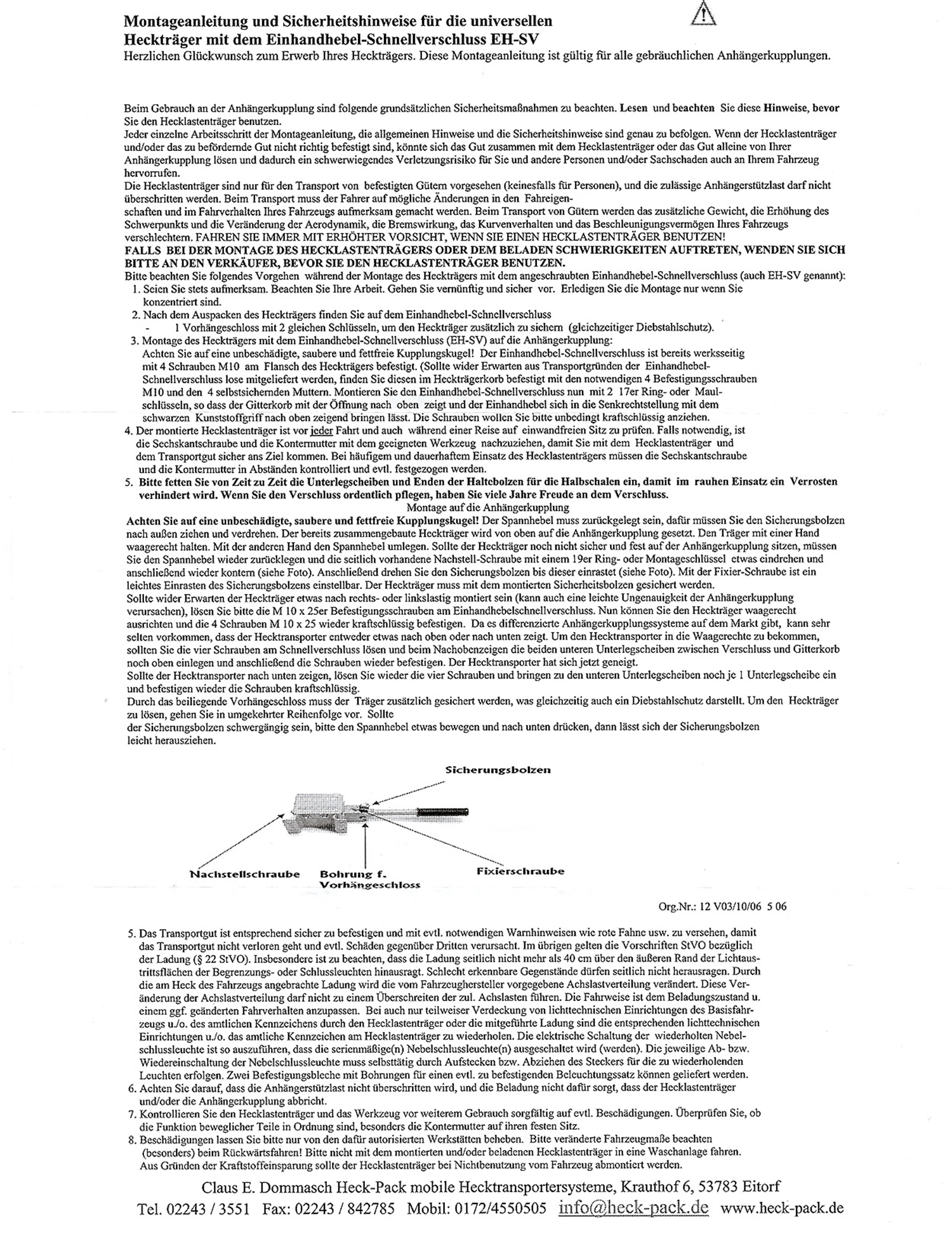 Heckträger Heck-Pack gross