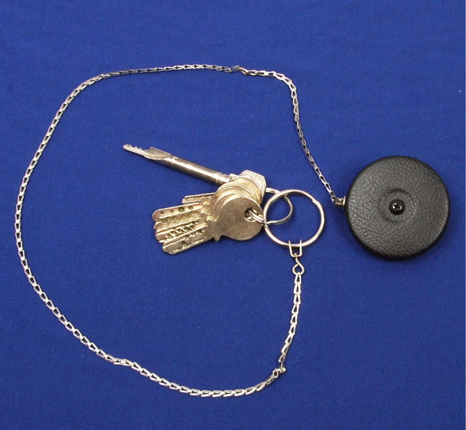 KEY-BAK Schlüsselanhänger mit Kette  60cm / Klammer