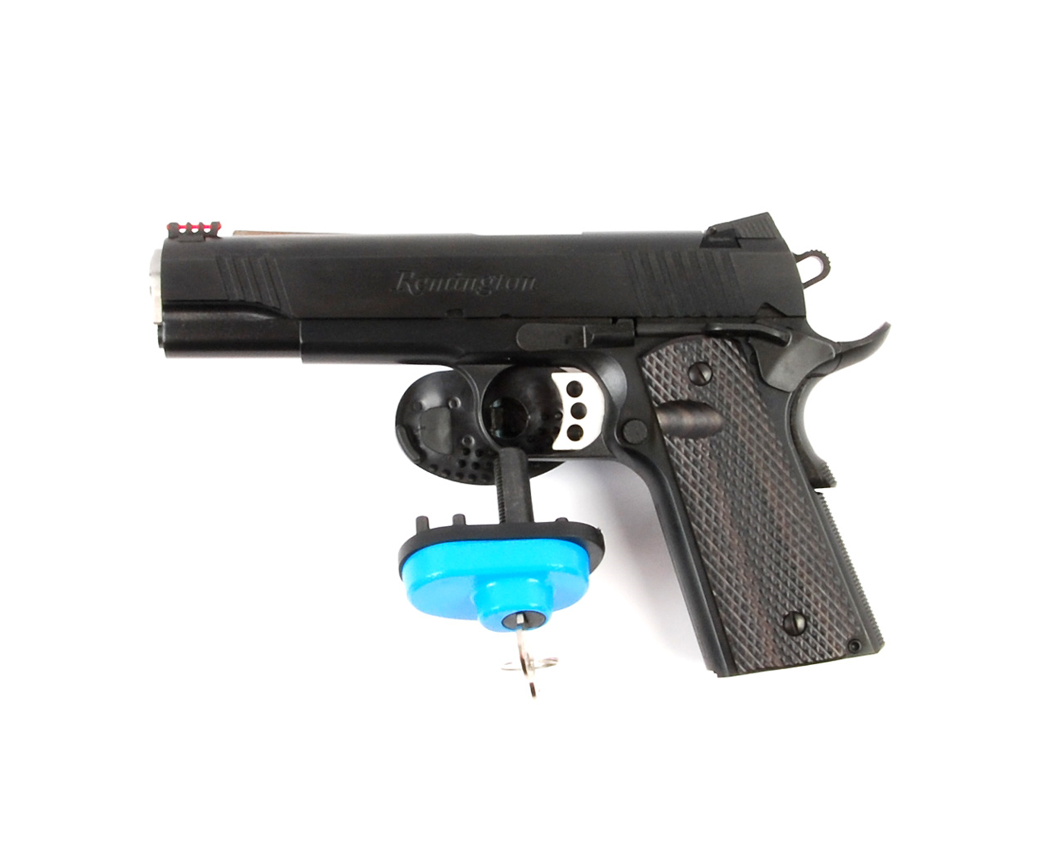 Abzugschloss mit Schlüssel schwarz