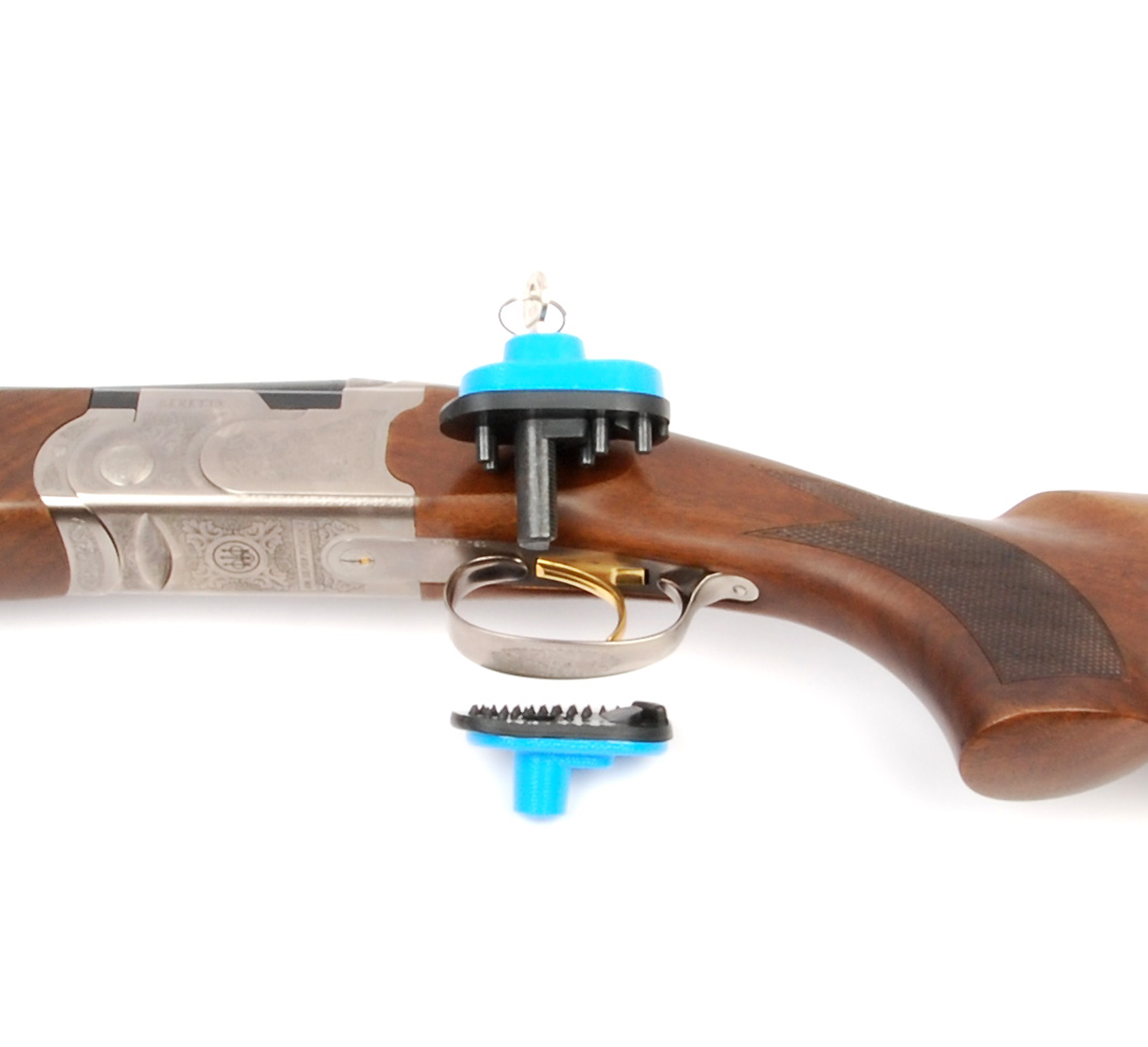 Abzugschloss mit Schlüssel schwarz