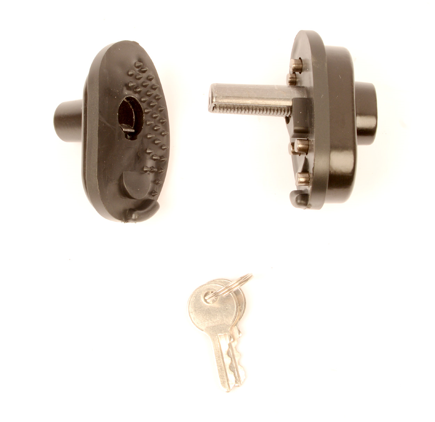 Abzugschloss mit Schlüssel schwarz