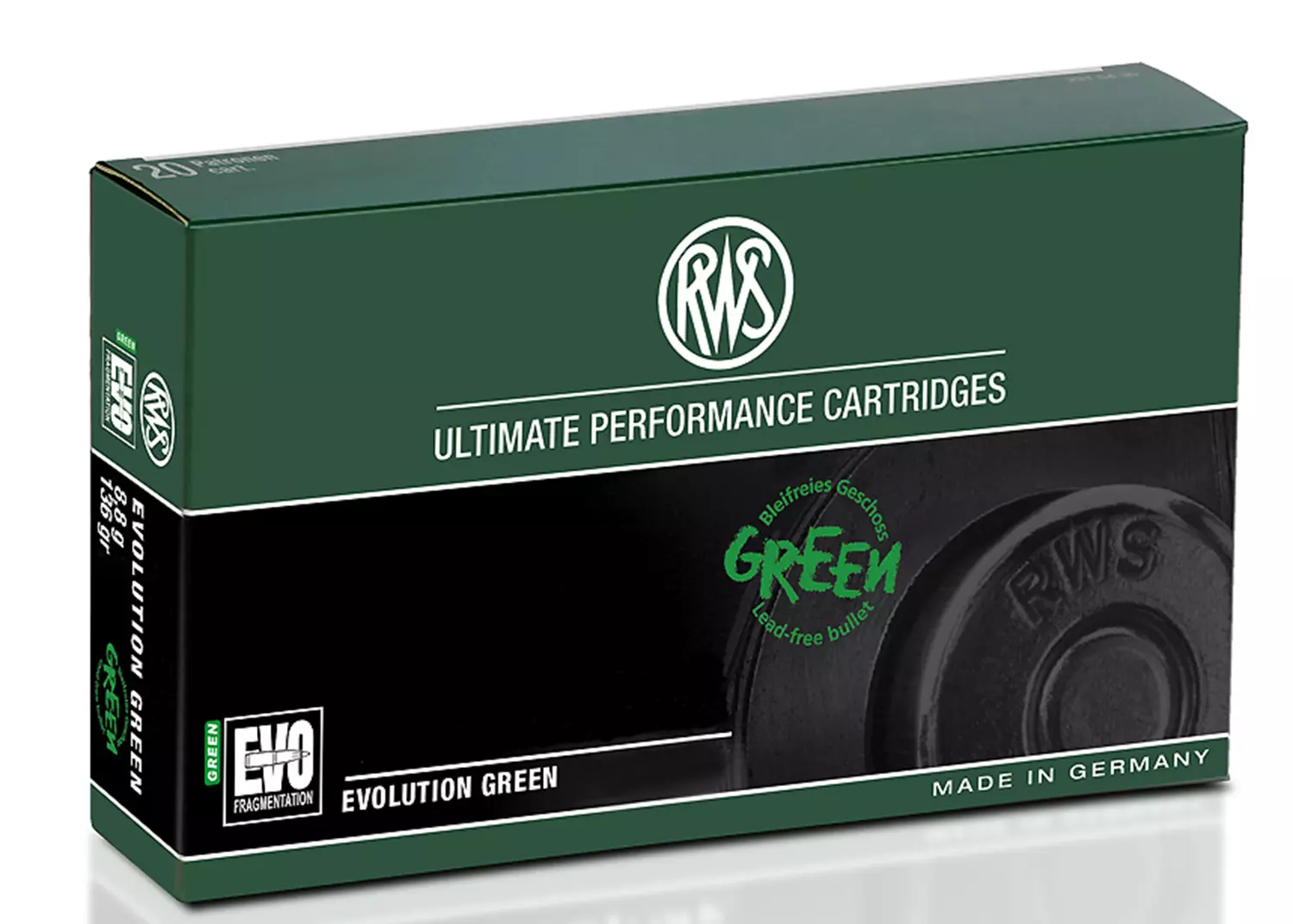 RWS .7x64 EVOLUTION GREEN  Bleifrei 8,2g/127grain