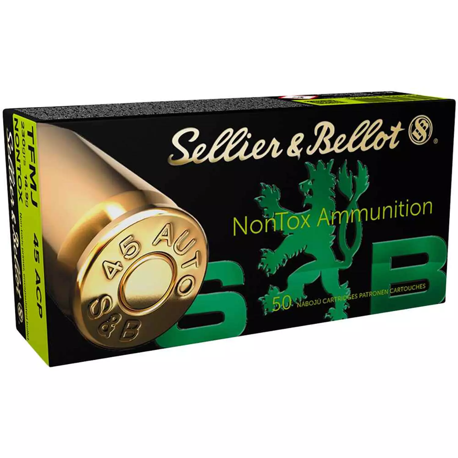 Sellier & Bellot .45 ACP FM NonTox 14,9g/230grs.
