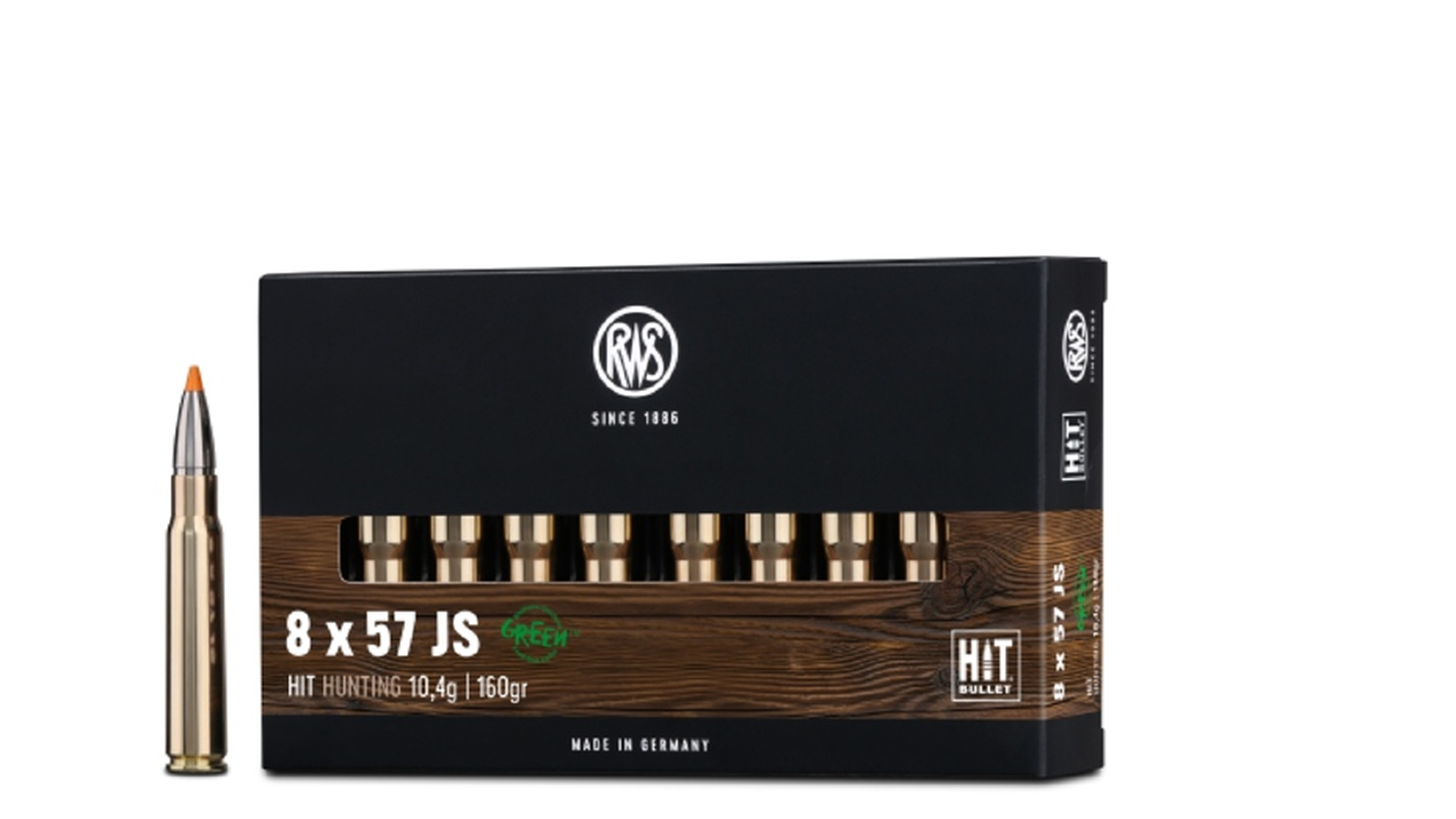 RWS 8x57 IS HIT Bleifrei 10,4g