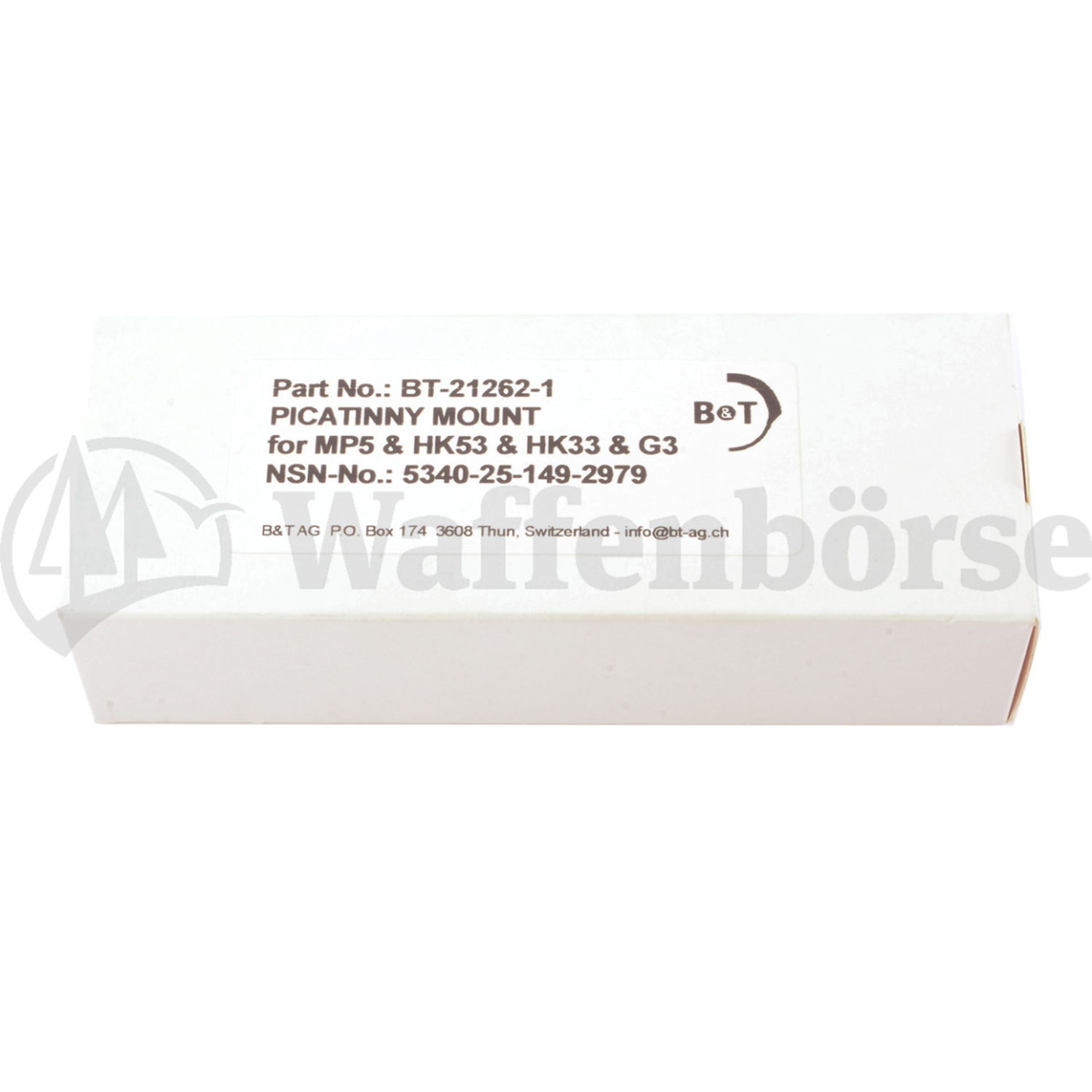 B&T Picatinny Mount Montage zu HK SP5 / MP5