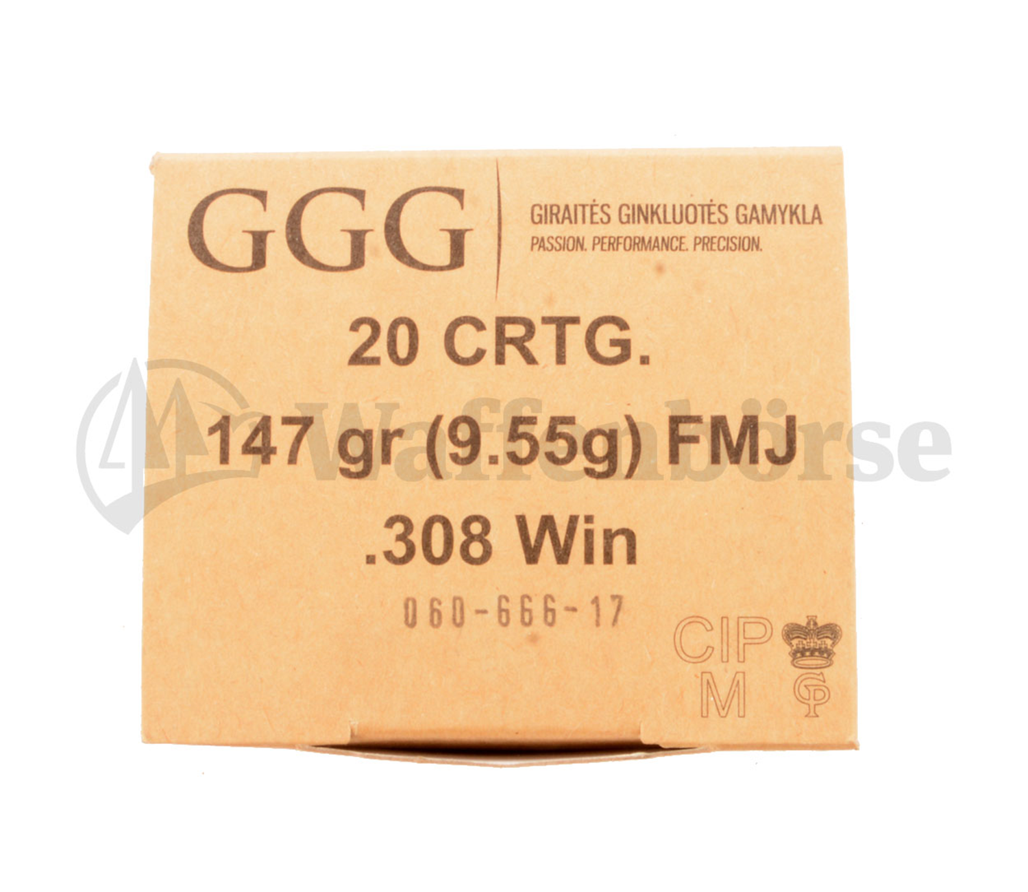 GGG  .308 Winch FMJ 9,55g / 147grain