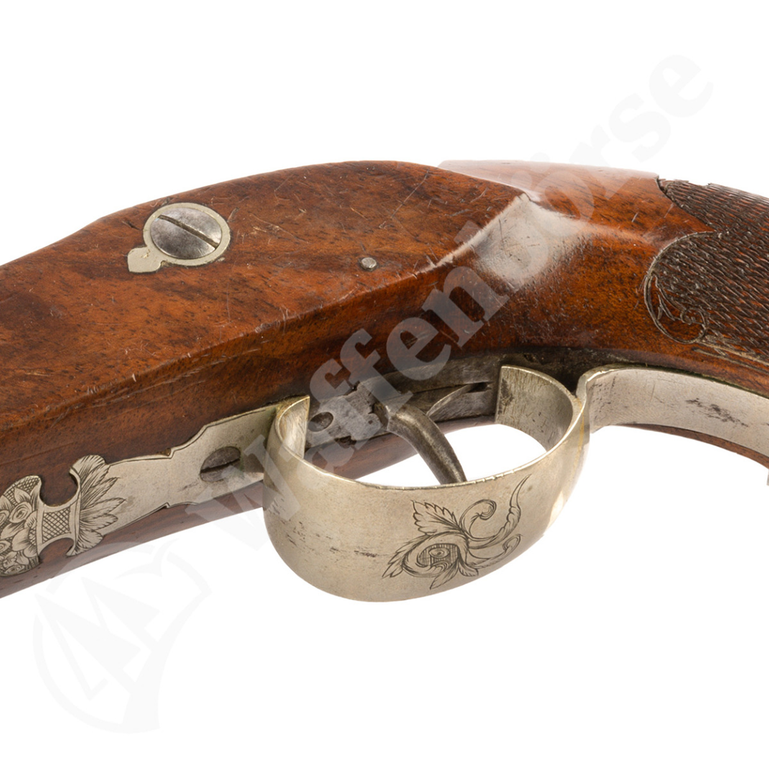 Deutsche Ehlich Perkussions - Duell - Pistole 12,5mm glatt