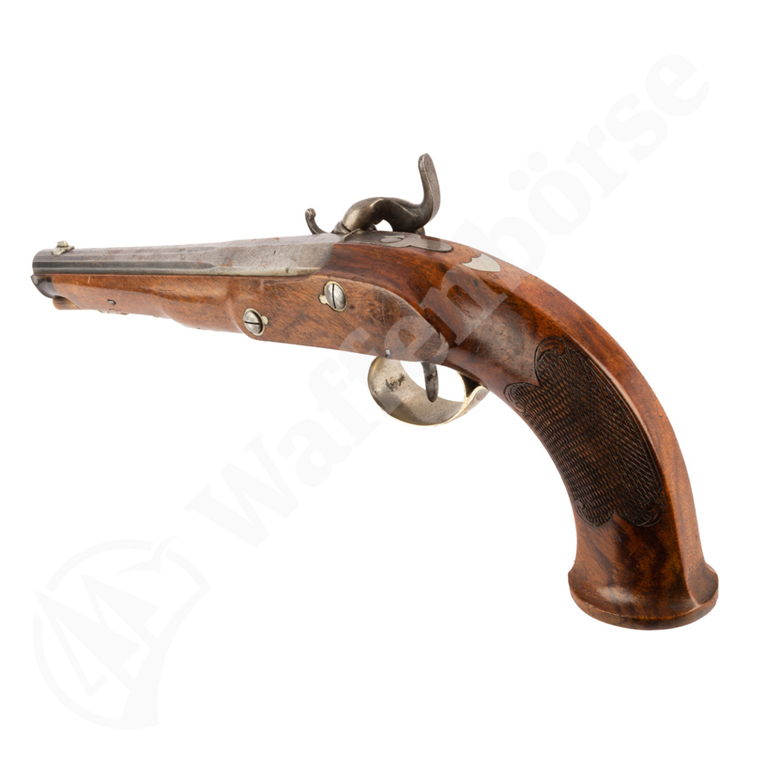 Deutsche Ehlich Perkussions - Duell - Pistole 12,5mm glatt