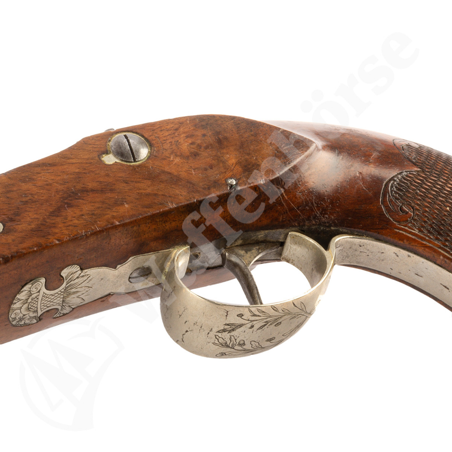 Deutsche Ehlich Perkussions - Duell - Pistole 12,5mm glatt