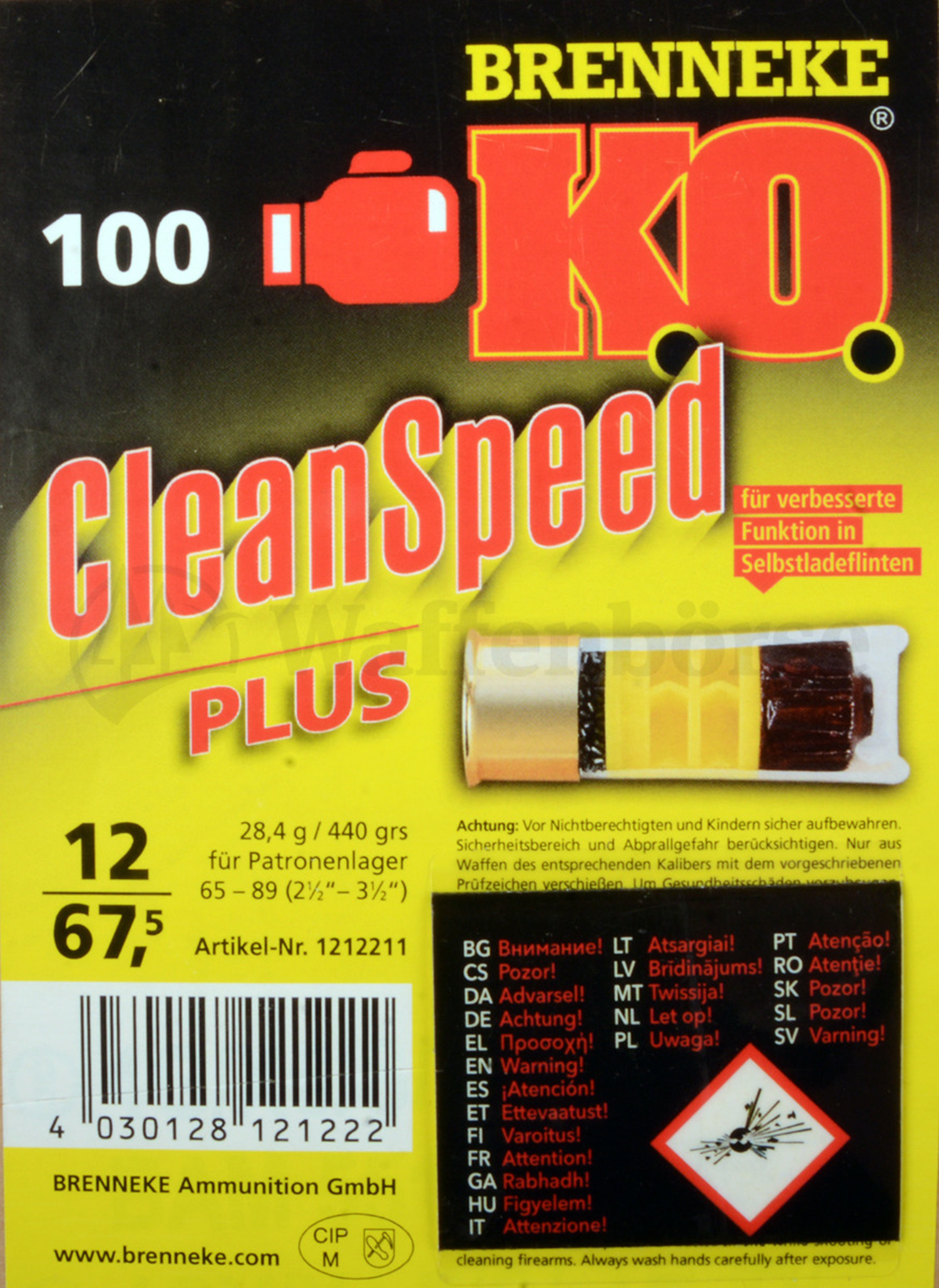 BRENNEKE K.O. Clean Super Speed Flintenlaufgeschoss 12-67,5 28,4g