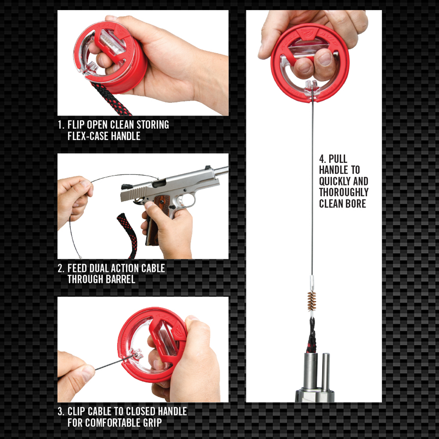 REAL AVID .17HMR .17 Hornet 4,5mm  Bore Boss Kits Reinigungsschnur