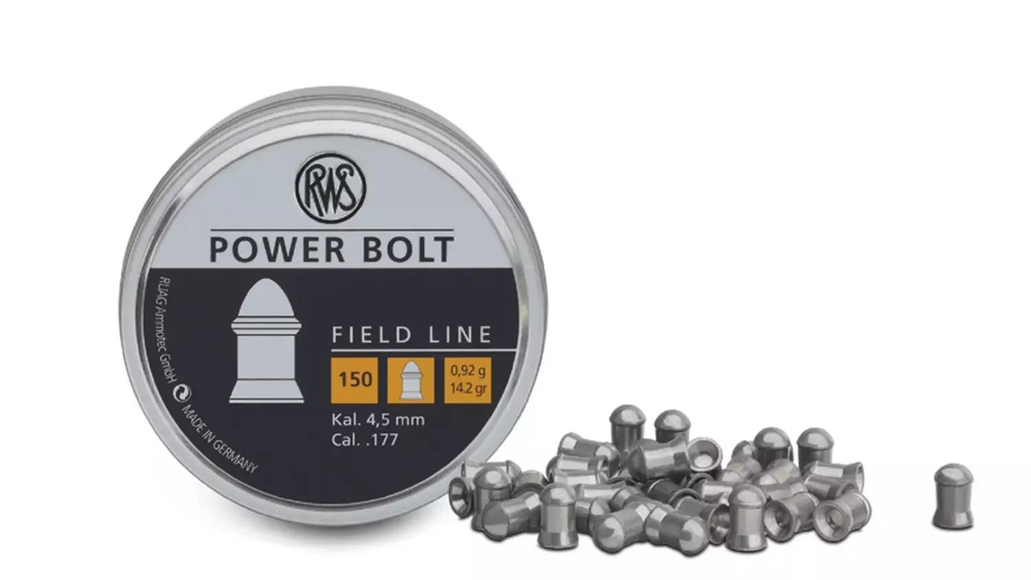 Luftgewehrkugeln Diabolo  RWS POWER BOLT 0,92g Ø4,50 extra schwer