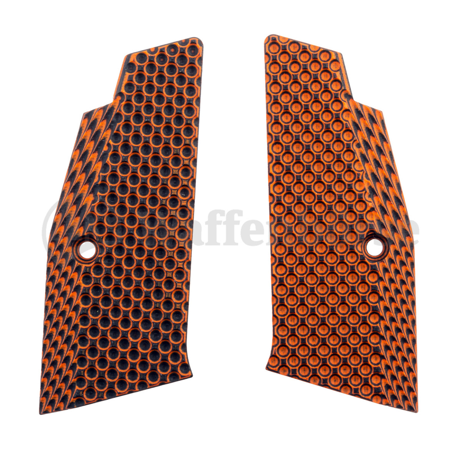 Phönix - Redback Griffschalen  G10 Orange schwarz