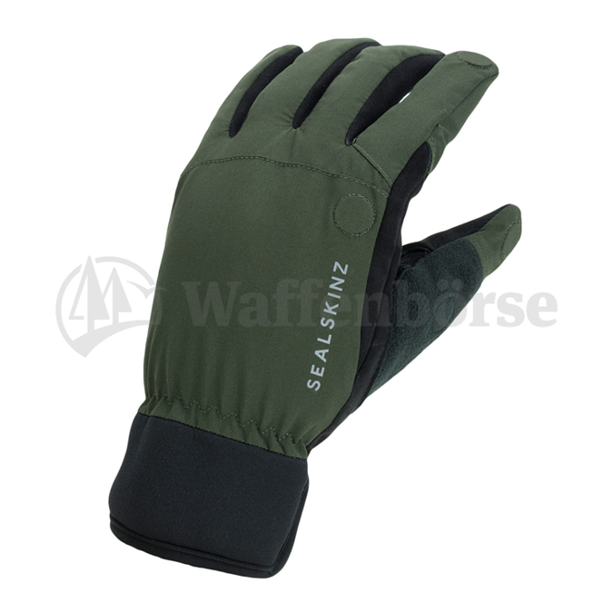 SEALSKINZ  oliv/black 100 % Waterproof Schlitzfinger XL