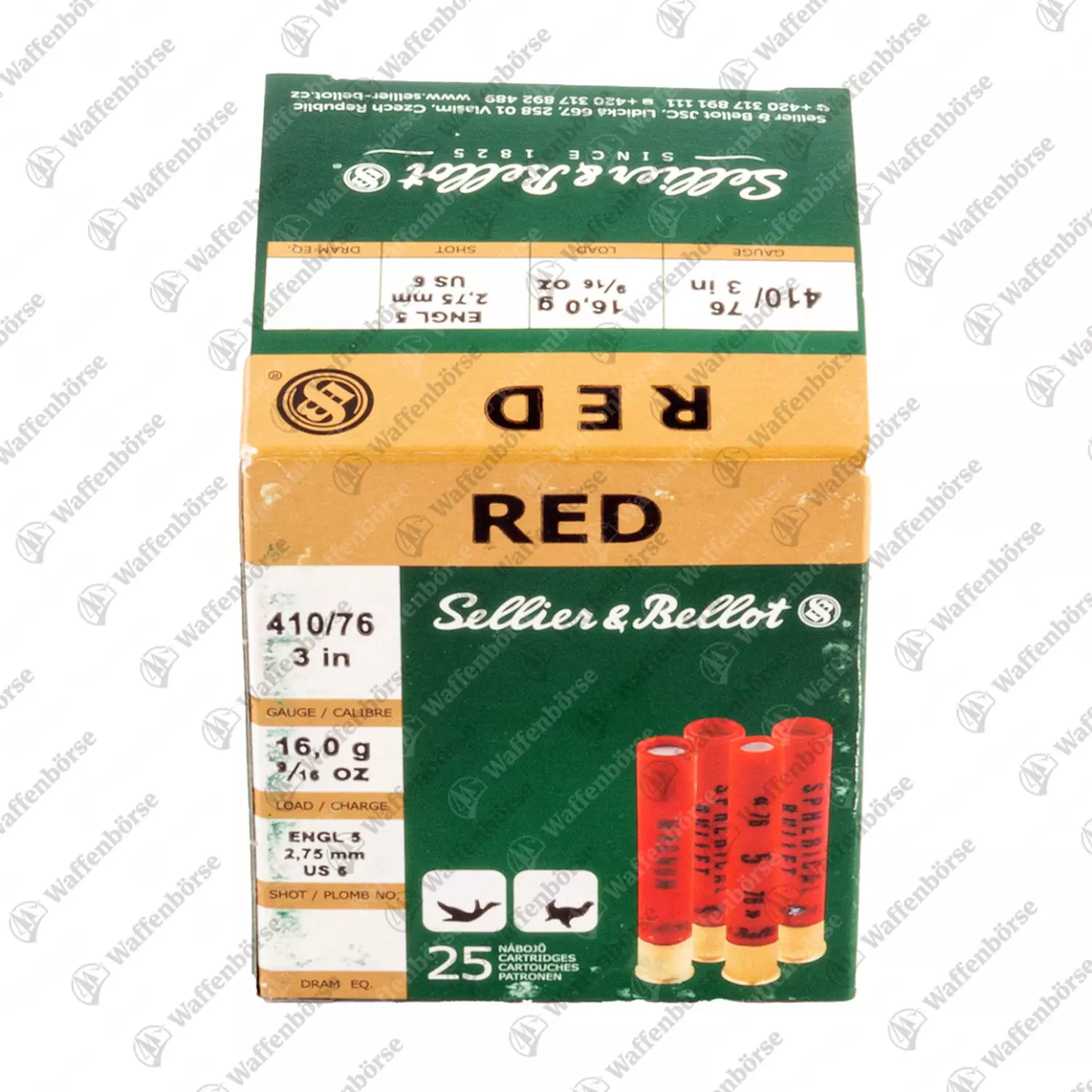 SELLIER&BELLOT Schrotpatrone  .410-76 2,75mm 16g
