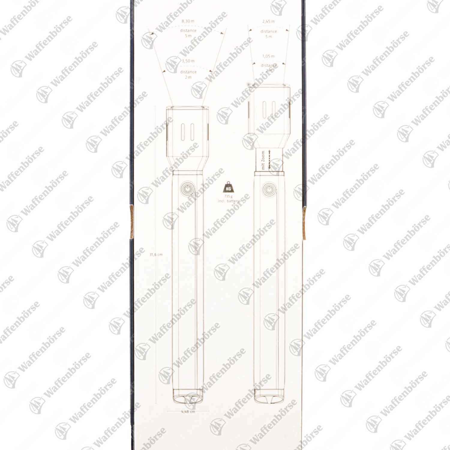 ABUS TL-530 Taschenlampe   inkl. Strobo licht / Zoom