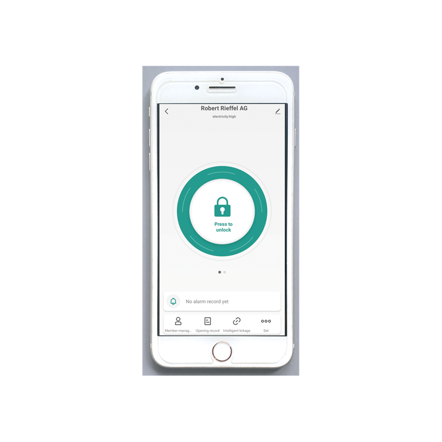 Rieffel Schlüsselbox Managen mit Smartphone