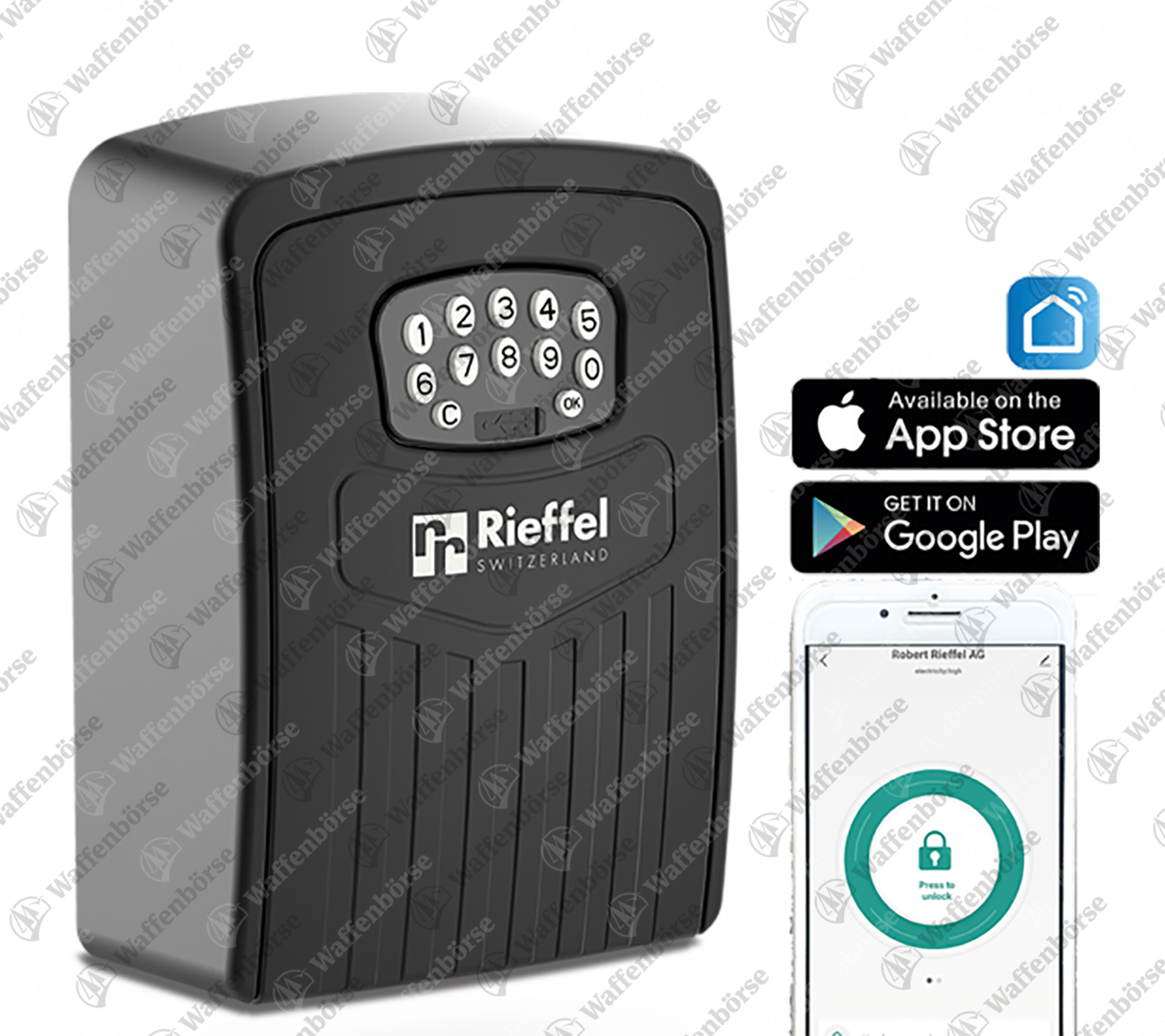 Rieffel Schlüsselbox Managen mit Smartphone