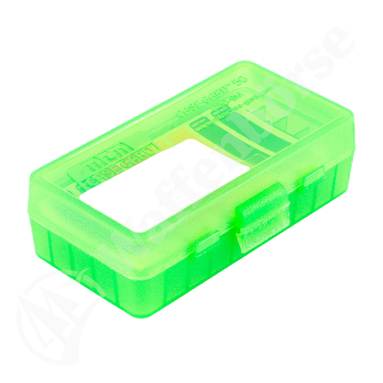 MTM Patronenbox P-50-9M-10 9mm Para-.380ACP-9mmKurz 50 Patr. grün