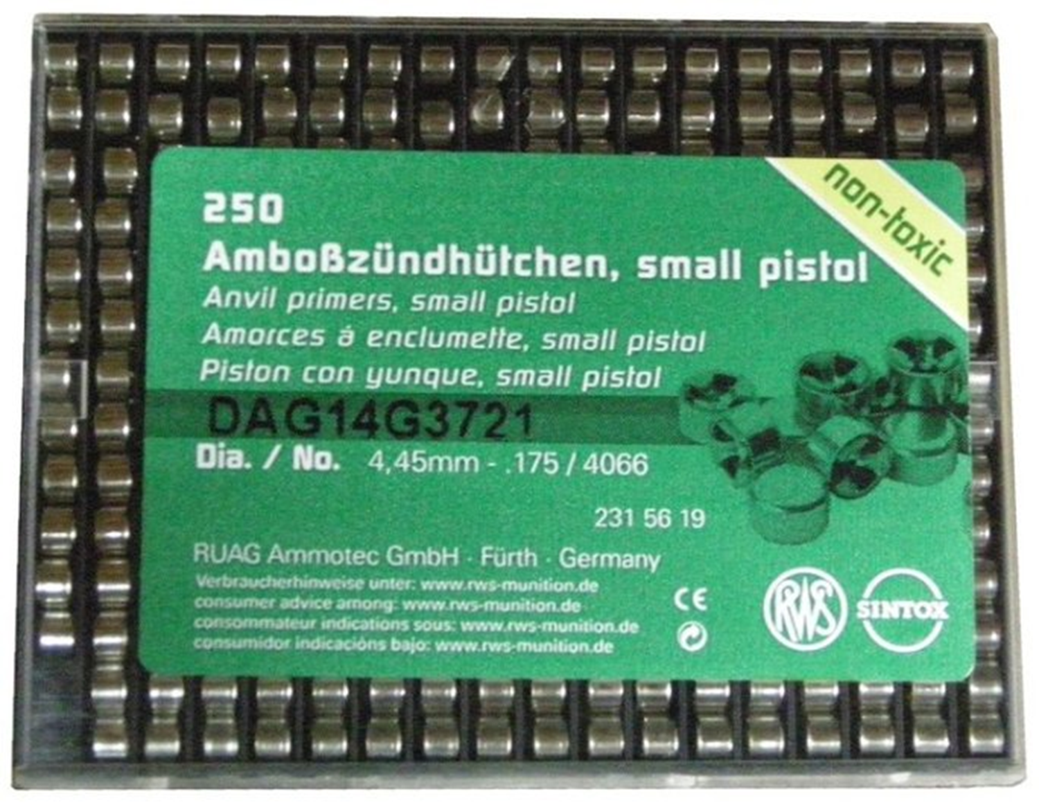 GECO Zündhütchen Small Pistol  (4152)  1000 Stück