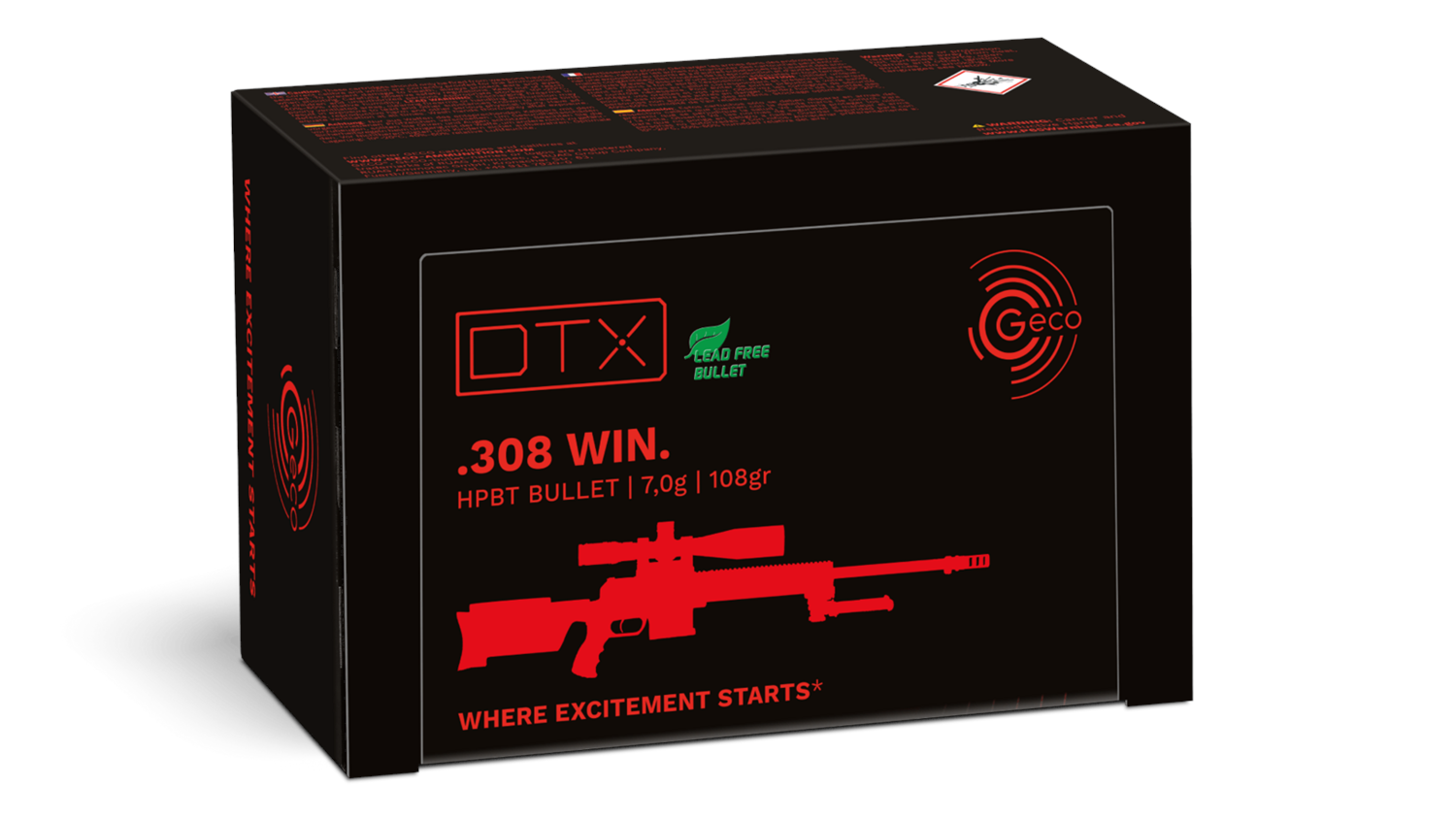 GECO .308 Winch. DTX 108grain Bleifrei