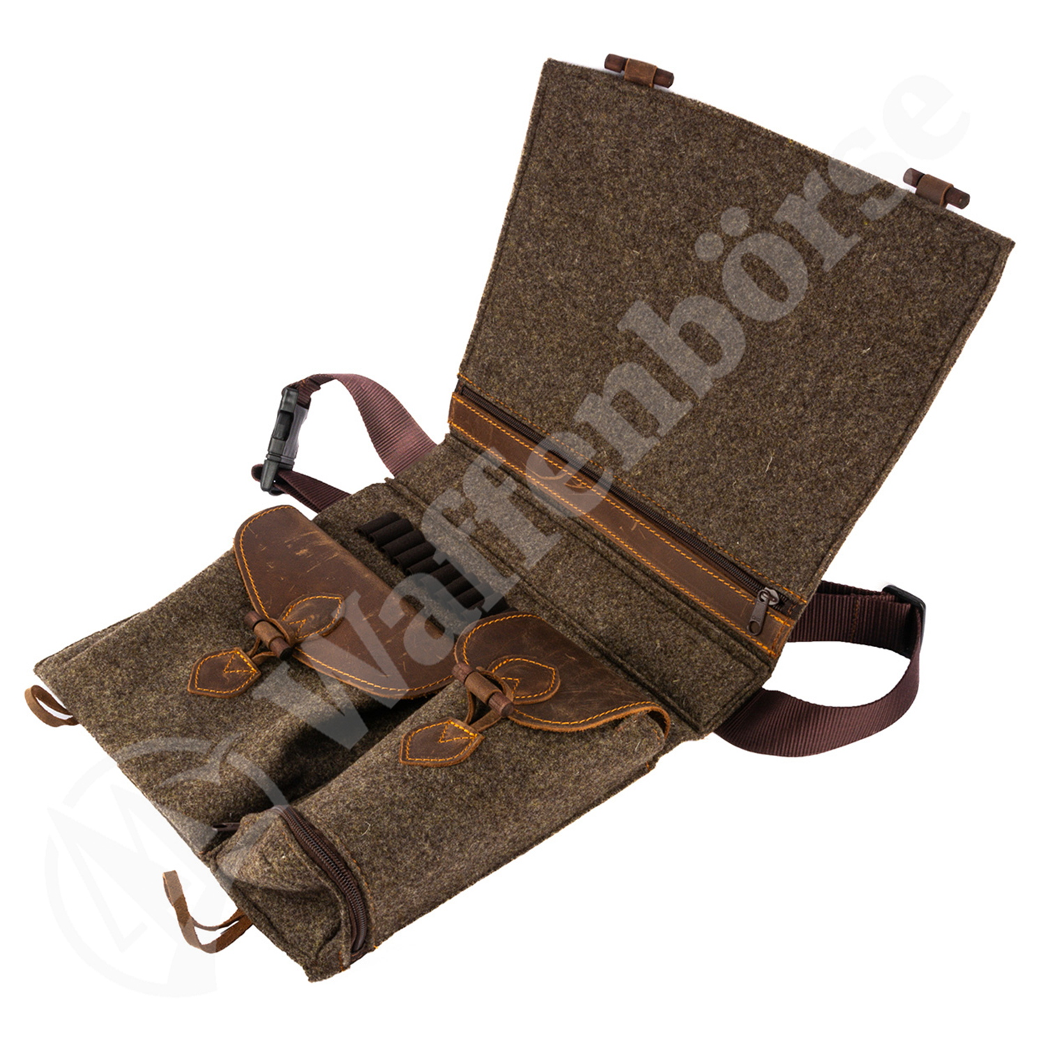 Ansitztasche Wollfilz/ Leder