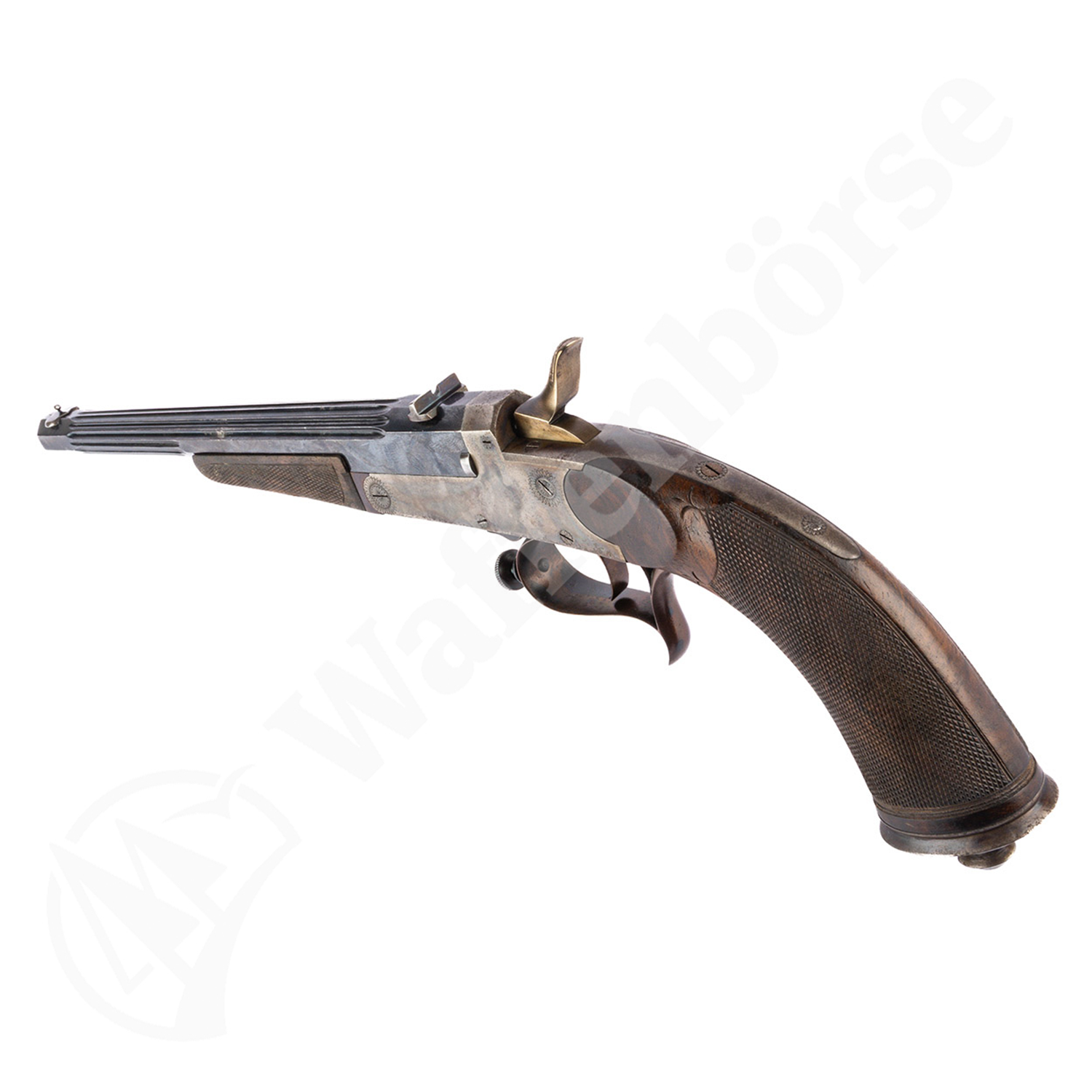 Leonard Soleil Belg. Scheibenpistole Leclercq .22 lr