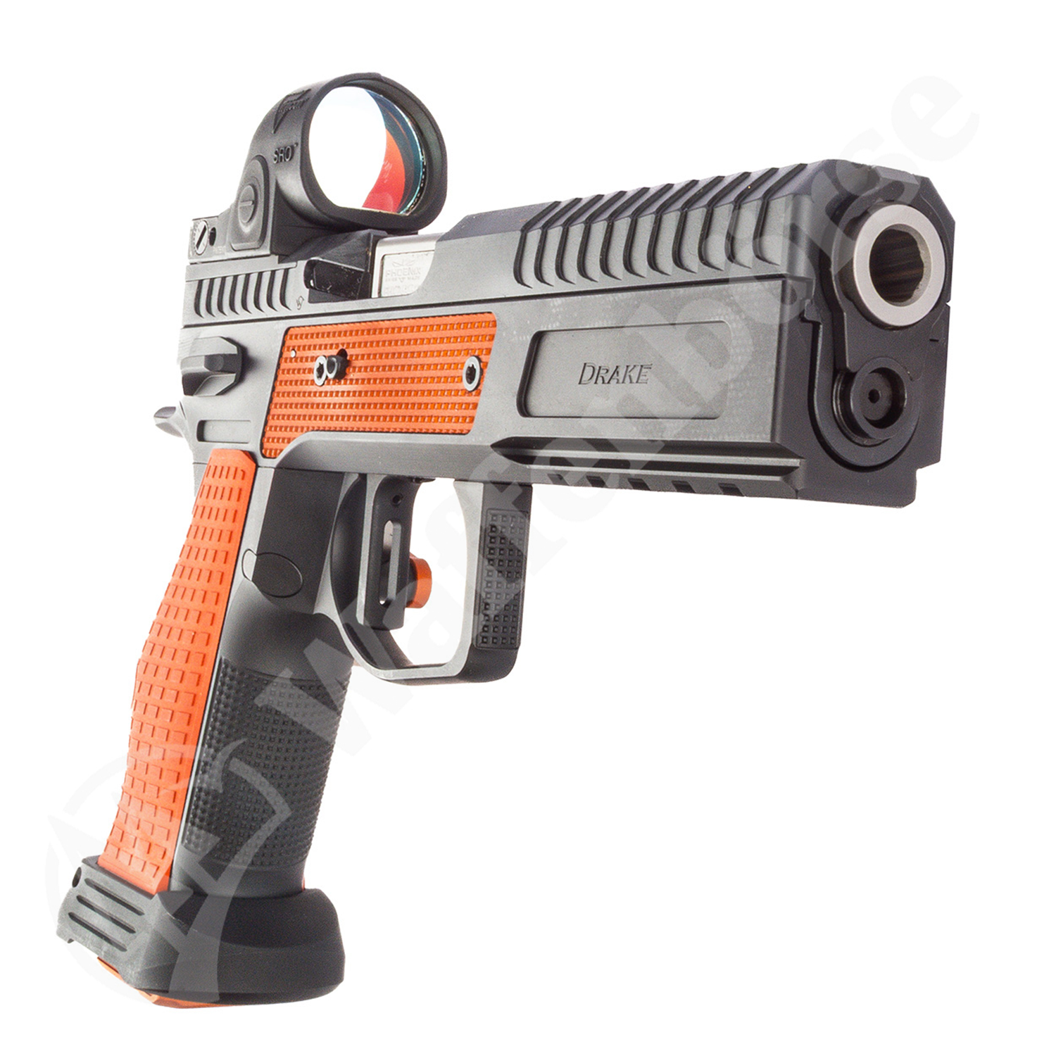 Phoenix Drake Standard Trijicon SRO Schwarz/Orange 9mm Para