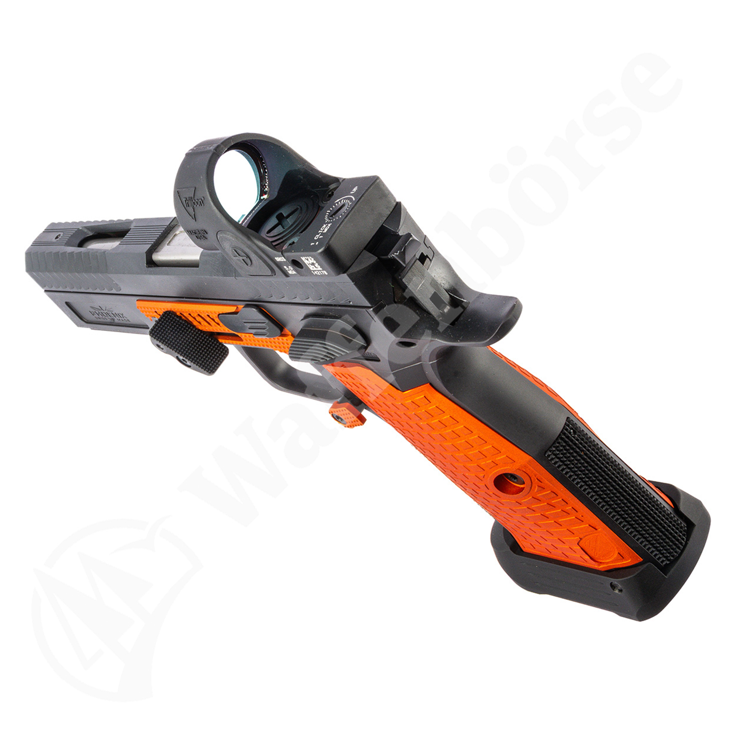 Phoenix Drake Standard Trijicon SRO Schwarz/Orange 9mm Para