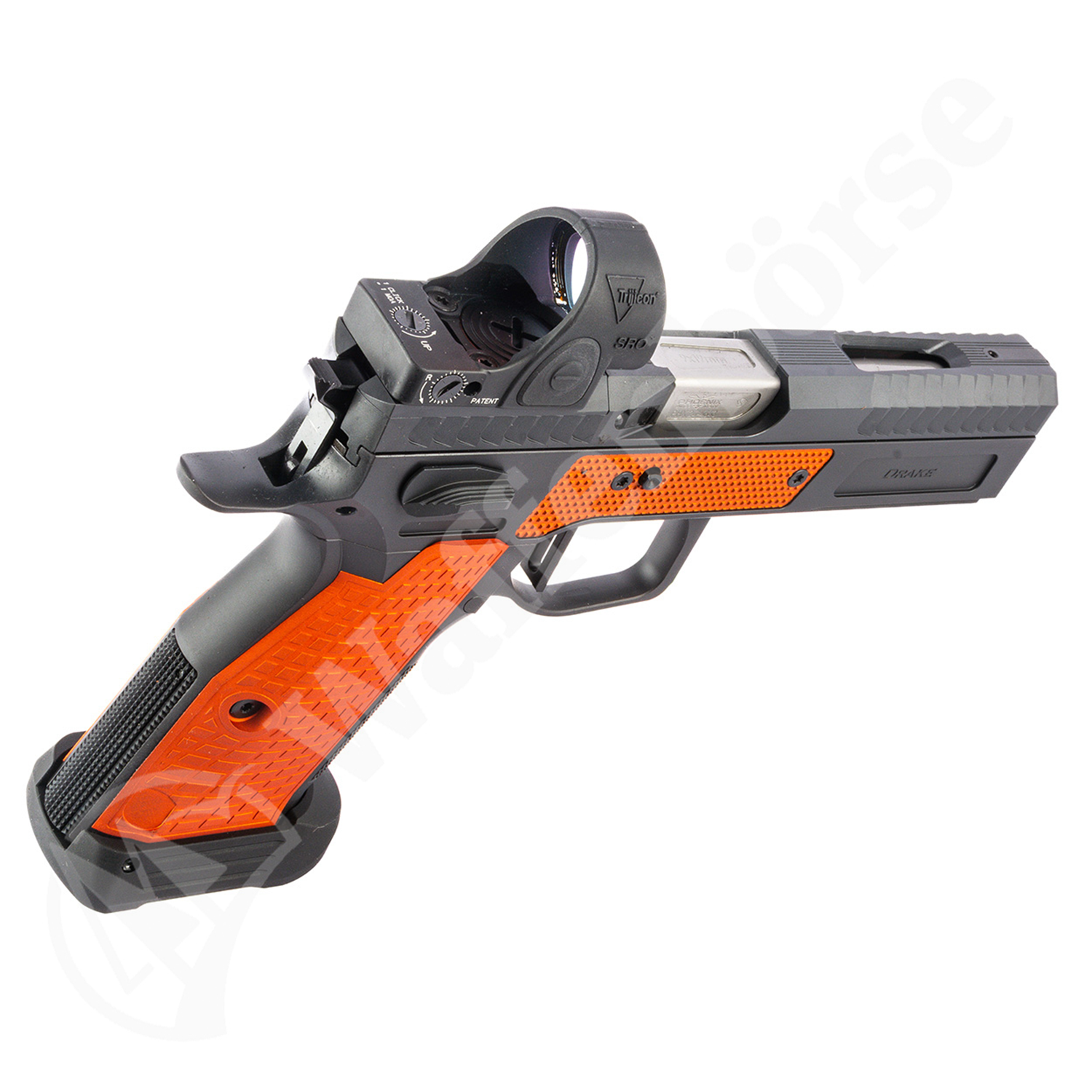 Phoenix Drake Standard Trijicon SRO Schwarz/Orange 9mm Para